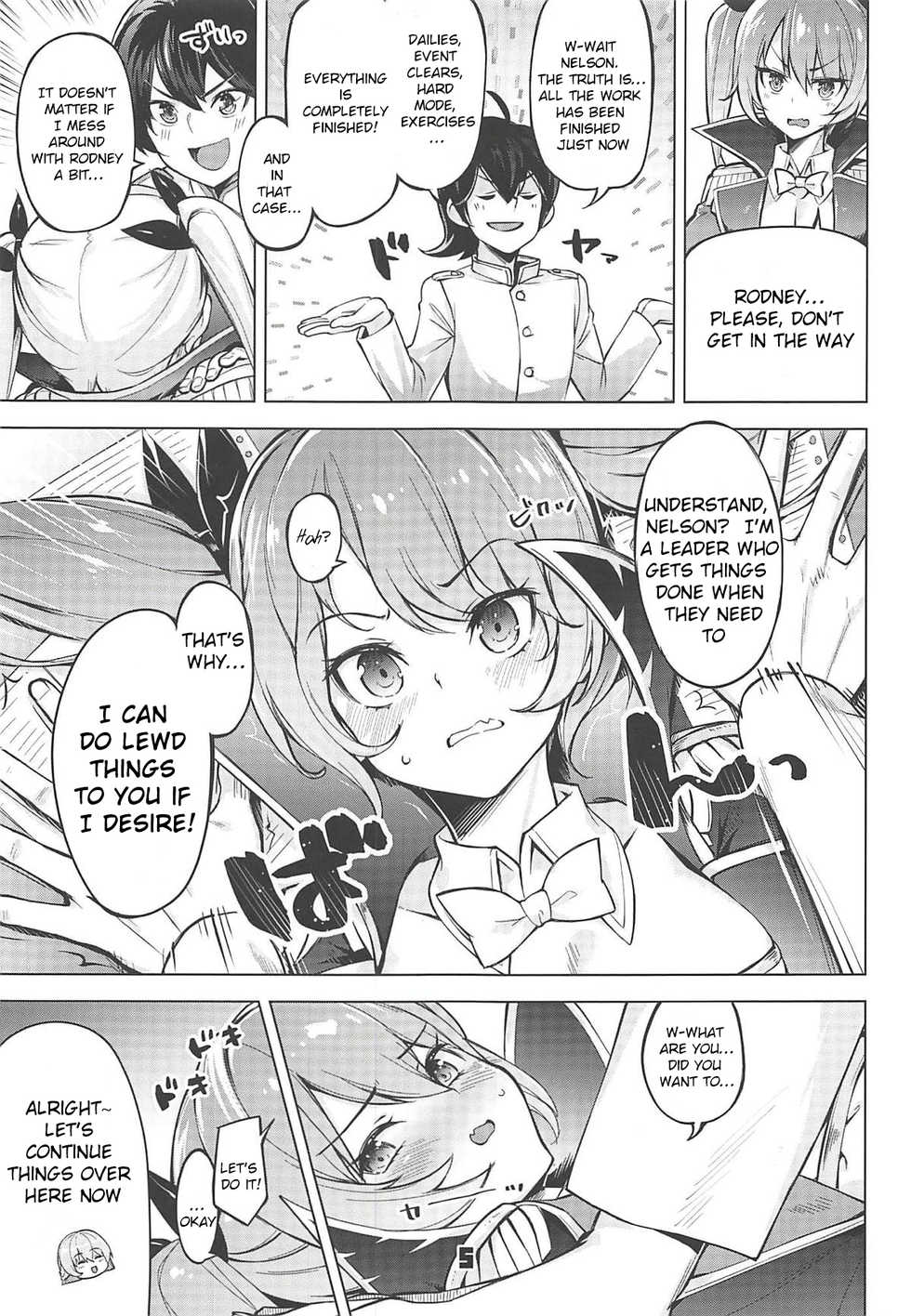 (C94) [Zombie to Yukaina Nakamatachi (Super Zombie)] Rodney Shite Nelson (Azur Lane) [English] - Page 4