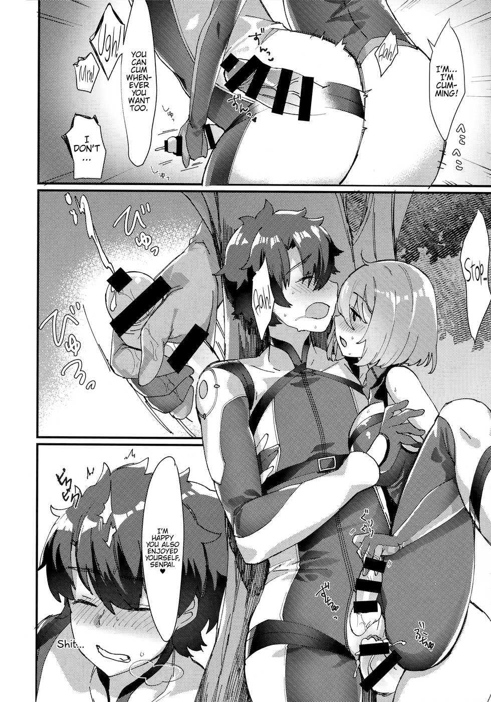 (C93) [Anoprimal (Anoshabu)] Senpai, Osoto de H Shimasenka? (Fate/Grand Order) [English] {Hennojin} - Page 19