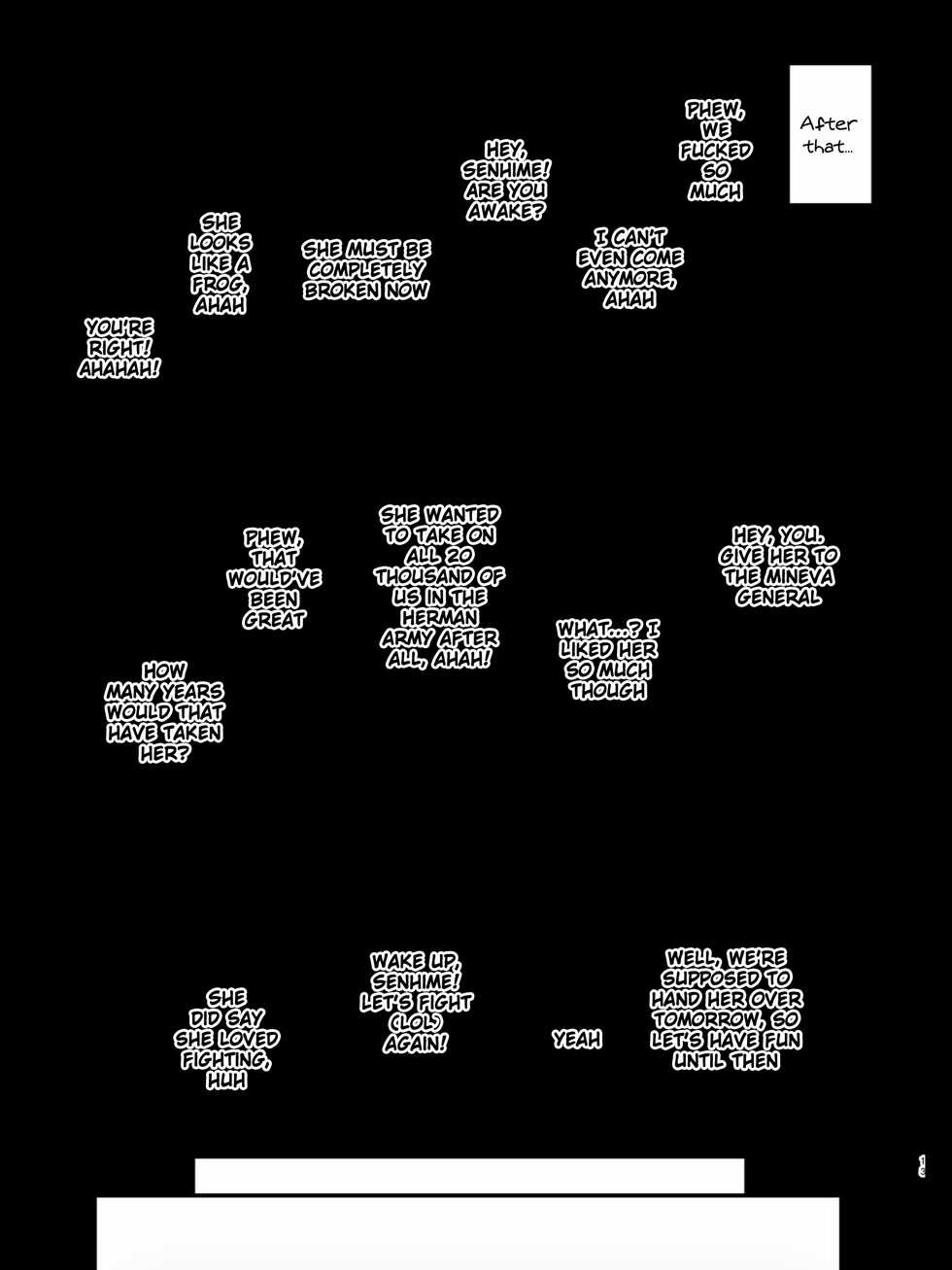 [Gahahahahahaha! (Sekai Ichii)] Senjou ga Ikigai da to Kanchigai Shiteru Mesu Onaho o Saiminjutsu de Kanzen Kuppuku Sasete Ikihaji Acme de Mesu Ochi Saseru Hon (Rance 9) [English] [Doujins.com] [Digital] - Page 11