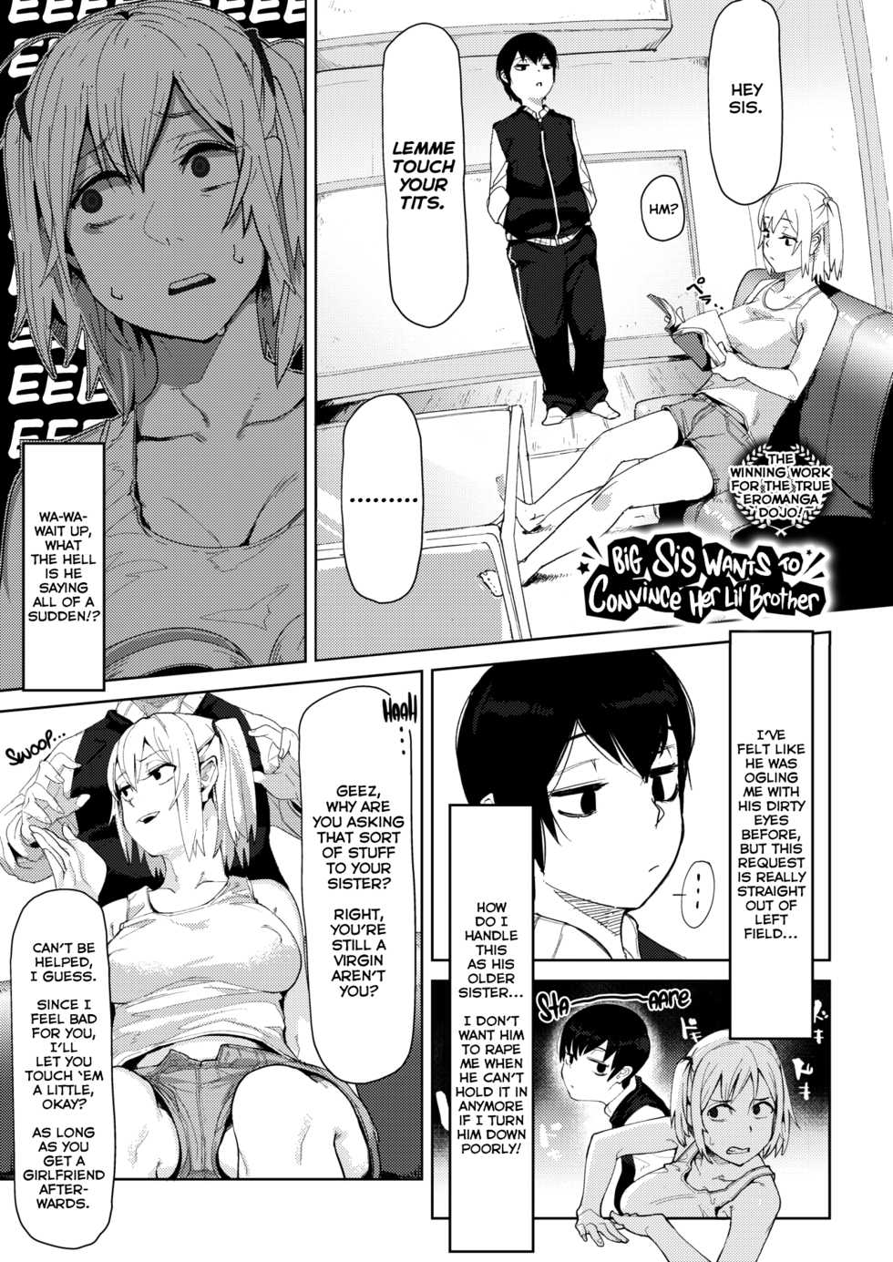 [Torigoshi CROW] Onee-chan wa Otouto o Wakarasetai | Big Sis Wants to Convince Her Lil' Brother (COMIC HOTMILK 2020-04) [English] [Nishimaru] [Digital] - Page 1