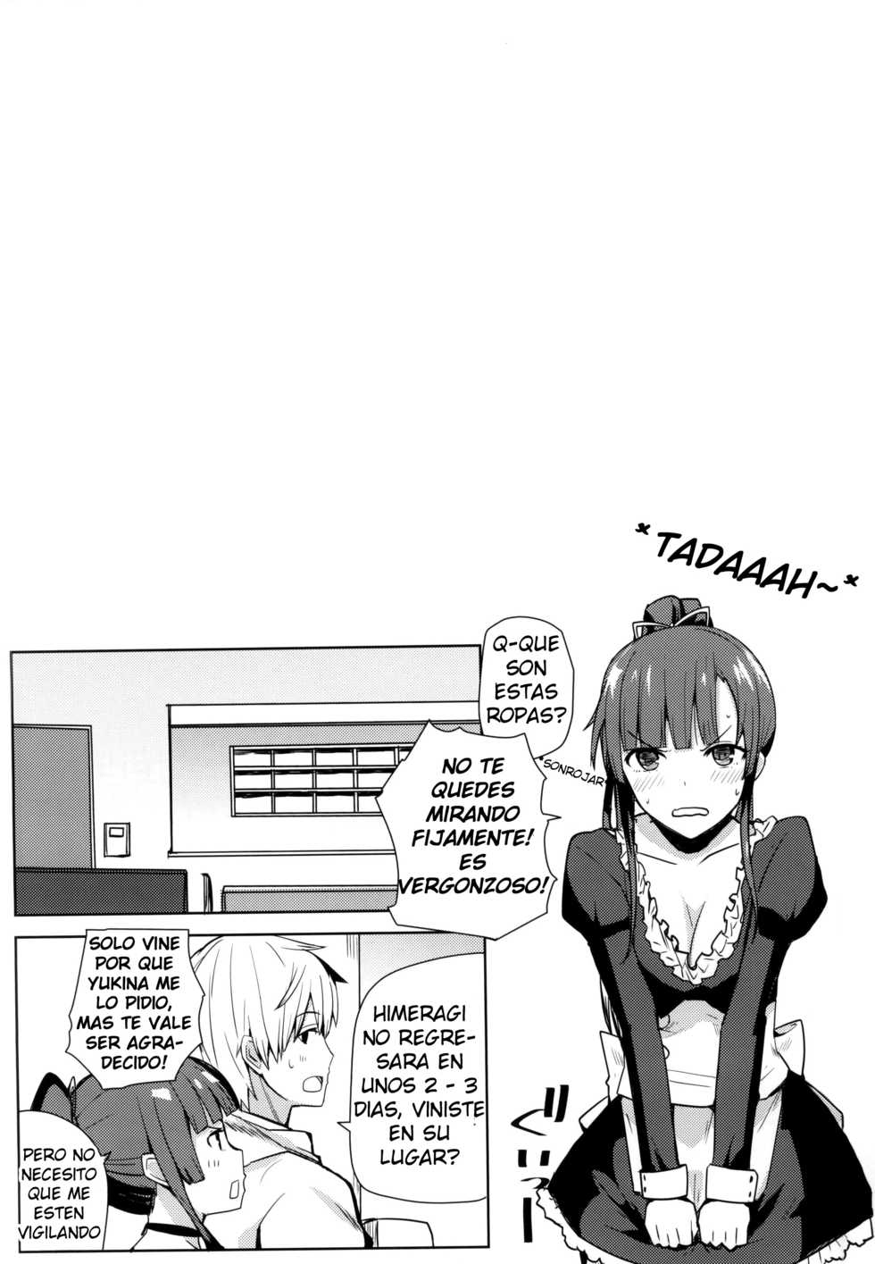 (COMIC1☆8) [AMAYADORI+ (Harenochiame)] Chorosaka nante Iwanai de (Strike The Blood) [Spanish] [Amenosubs+18] - Page 2