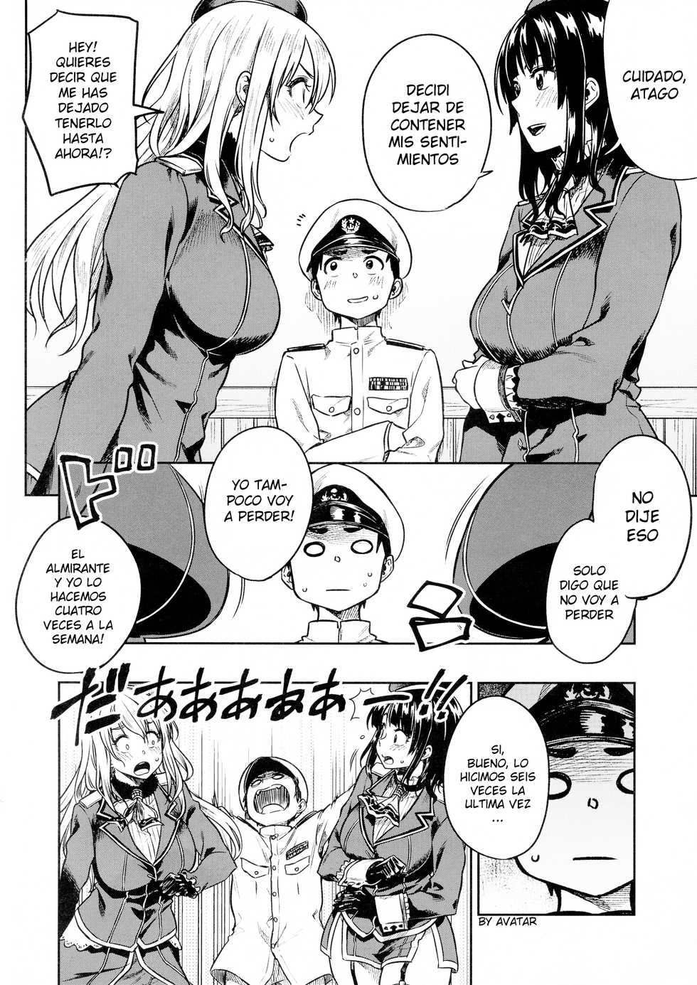 (C93) [Rokusyoku Mikan (Tachiroku)] Shounen Teitoku to Kekkon Kakko Kari suru made... (Kantai Collection -KanColle-) [Spanish] [Avatar-kun] - Page 10