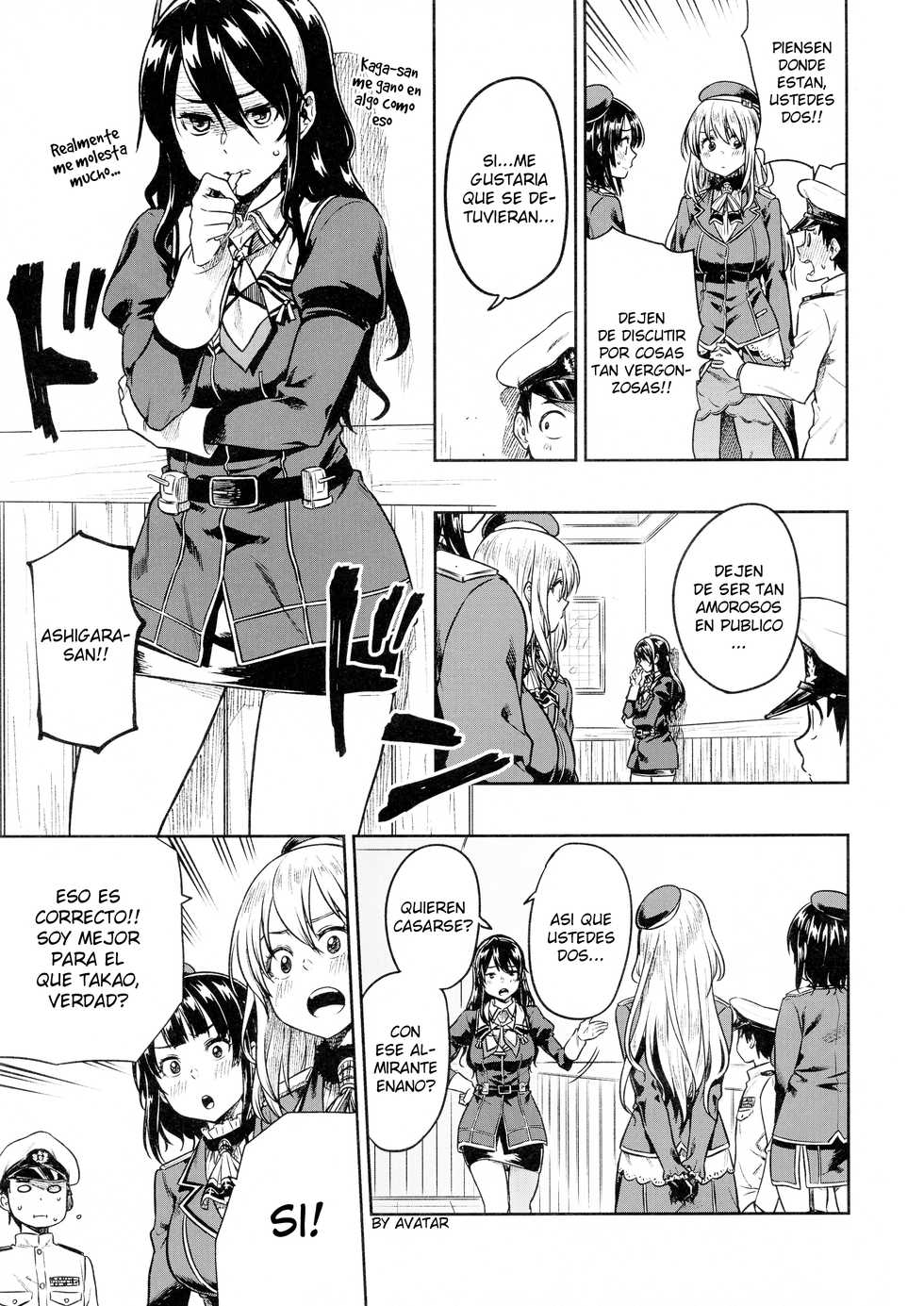 (C93) [Rokusyoku Mikan (Tachiroku)] Shounen Teitoku to Kekkon Kakko Kari suru made... (Kantai Collection -KanColle-) [Spanish] [Avatar-kun] - Page 11