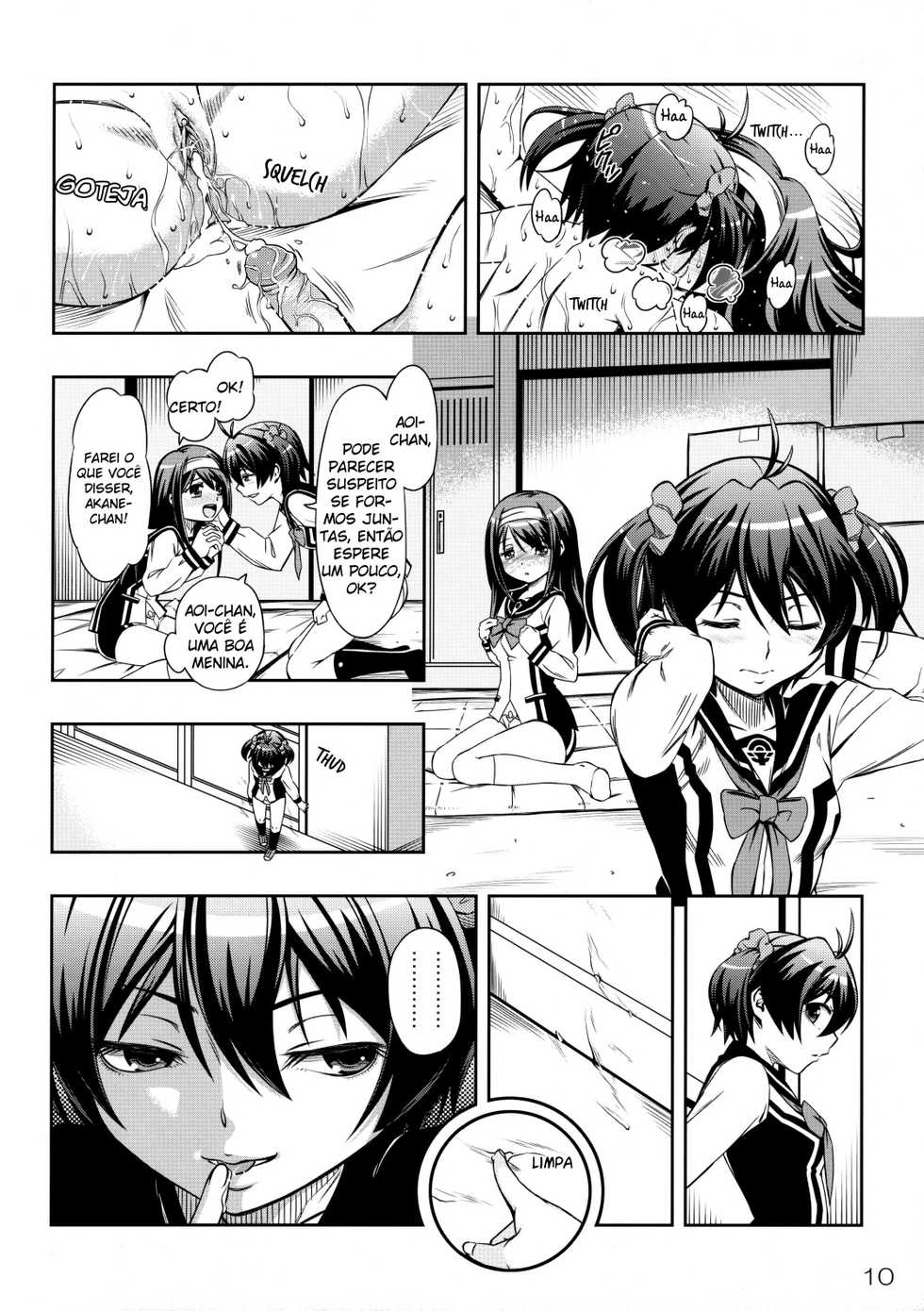 (C87) [YOU2HP (YOU2)] AkaRei☆Operation (Vividred Operation) [Portuguese-BR] [Shiro-kun, Belldandy100] [Decensored] - Page 9