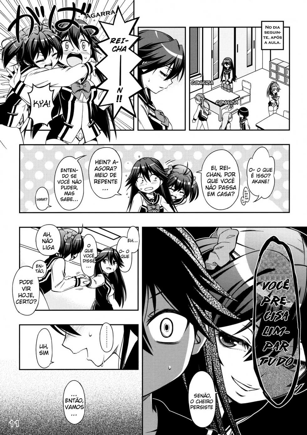 (C87) [YOU2HP (YOU2)] AkaRei☆Operation (Vividred Operation) [Portuguese-BR] [Shiro-kun, Belldandy100] [Decensored] - Page 10