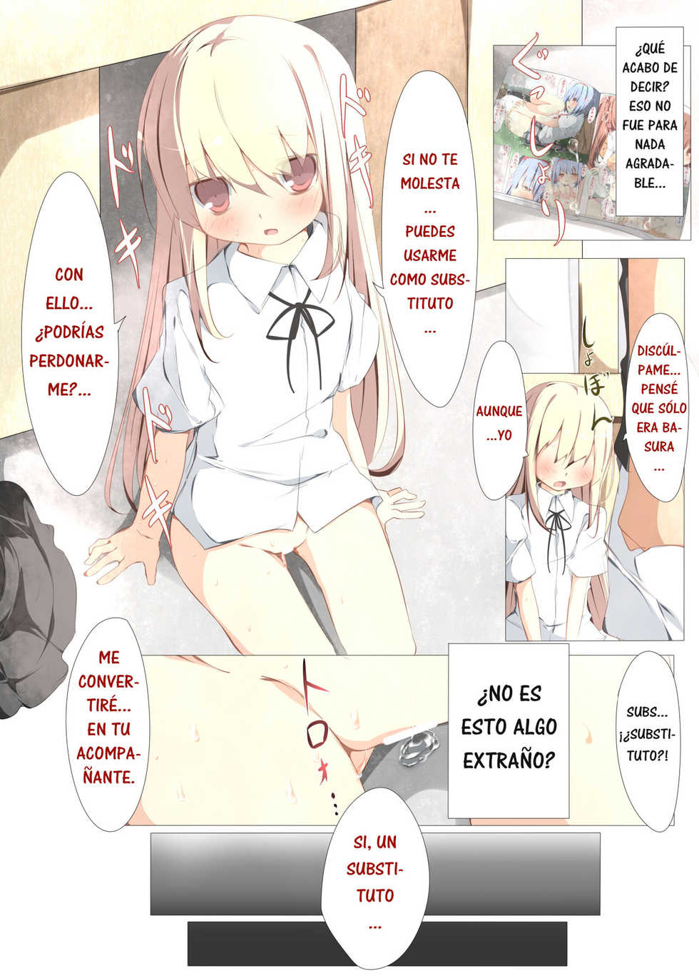 [Tabuchi-san Chi (Tabuchi)] Erohon no Kawari ni Classmate no Shota Chinpo o Nuite Ageru Hon [Spanish] - Page 10