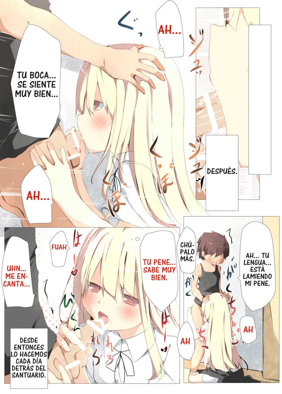 [Tabuchi-san Chi (Tabuchi)] Erohon no Kawari ni Classmate no Shota Chinpo o Nuite Ageru Hon [Spanish] - Page 18