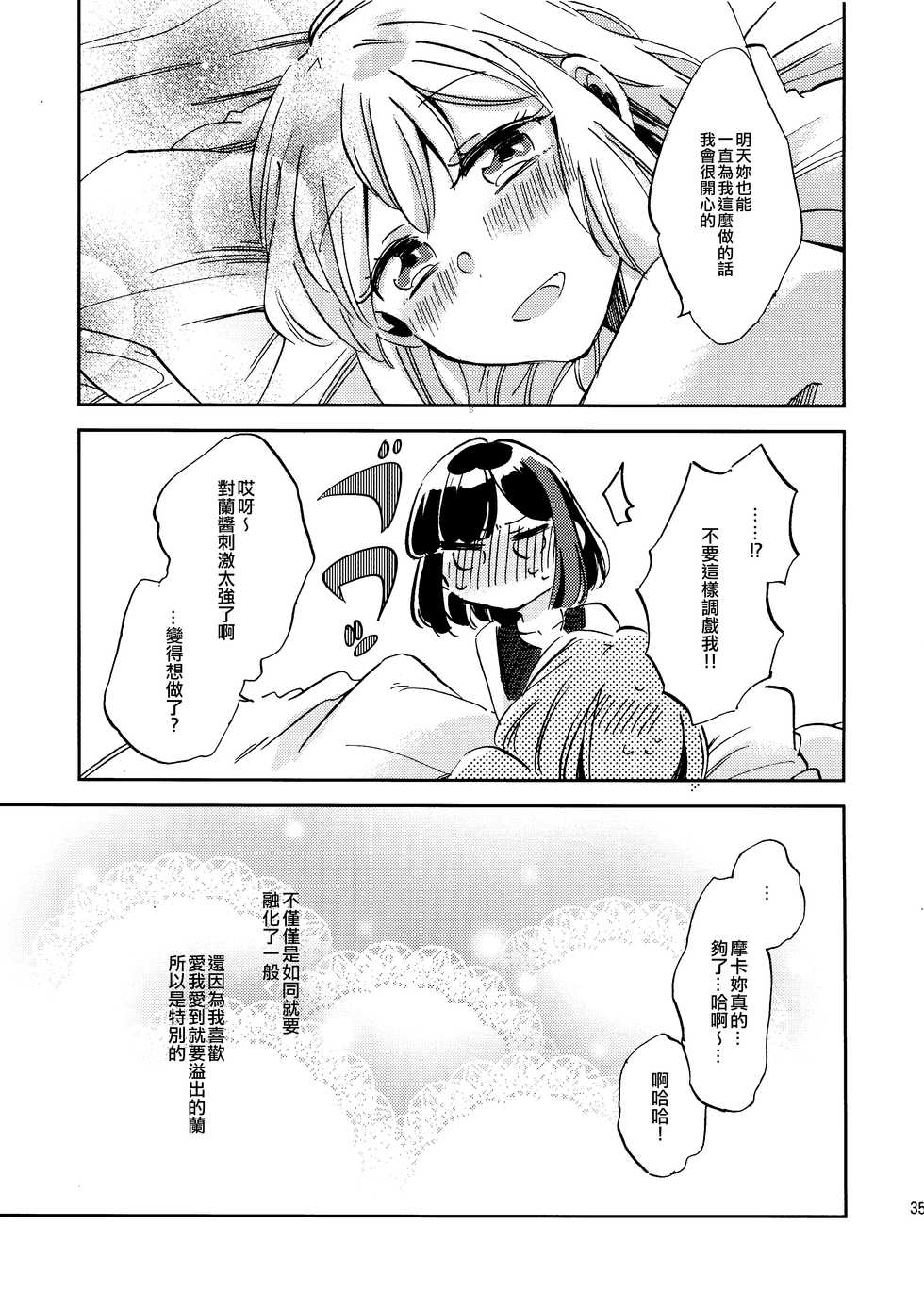 (BanG Dreamer's Party! 8th STAGE) [Zawameki Jambo (Zawameki)] Futari de Iru kara Dekiru Koto | 兩個人才做得到的事情 (BanG Dream!) [Chinese] [EZR個人漢化] - Page 35