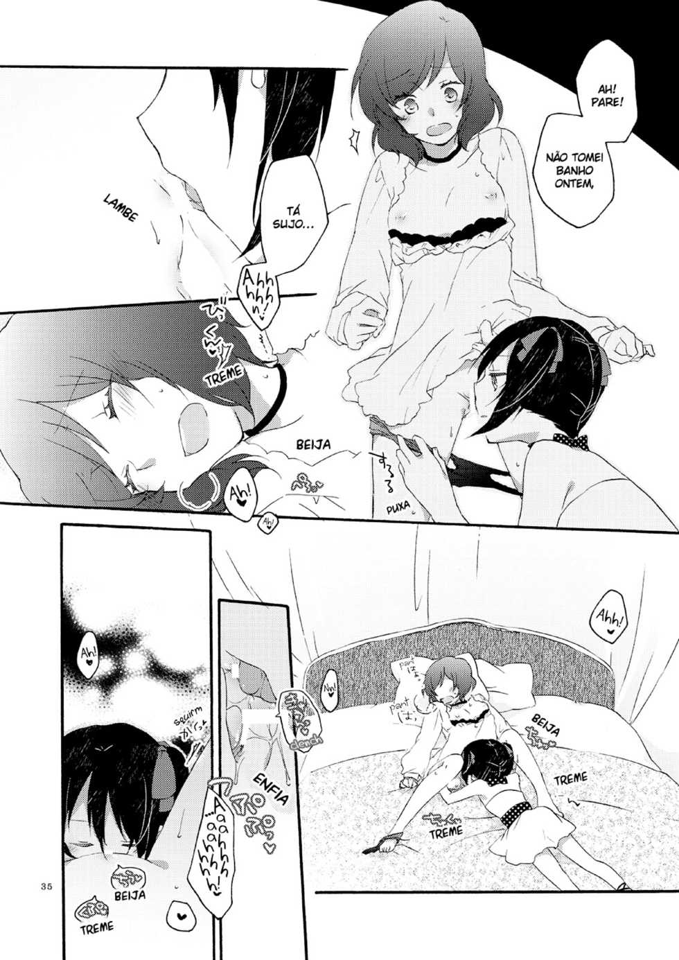 (C85) [Niratama (Sekihara, Hiroto)] Private Tsunderation Round 3 (Love Live!) [Portuguese-BR] [Shiro-kun] - Page 35