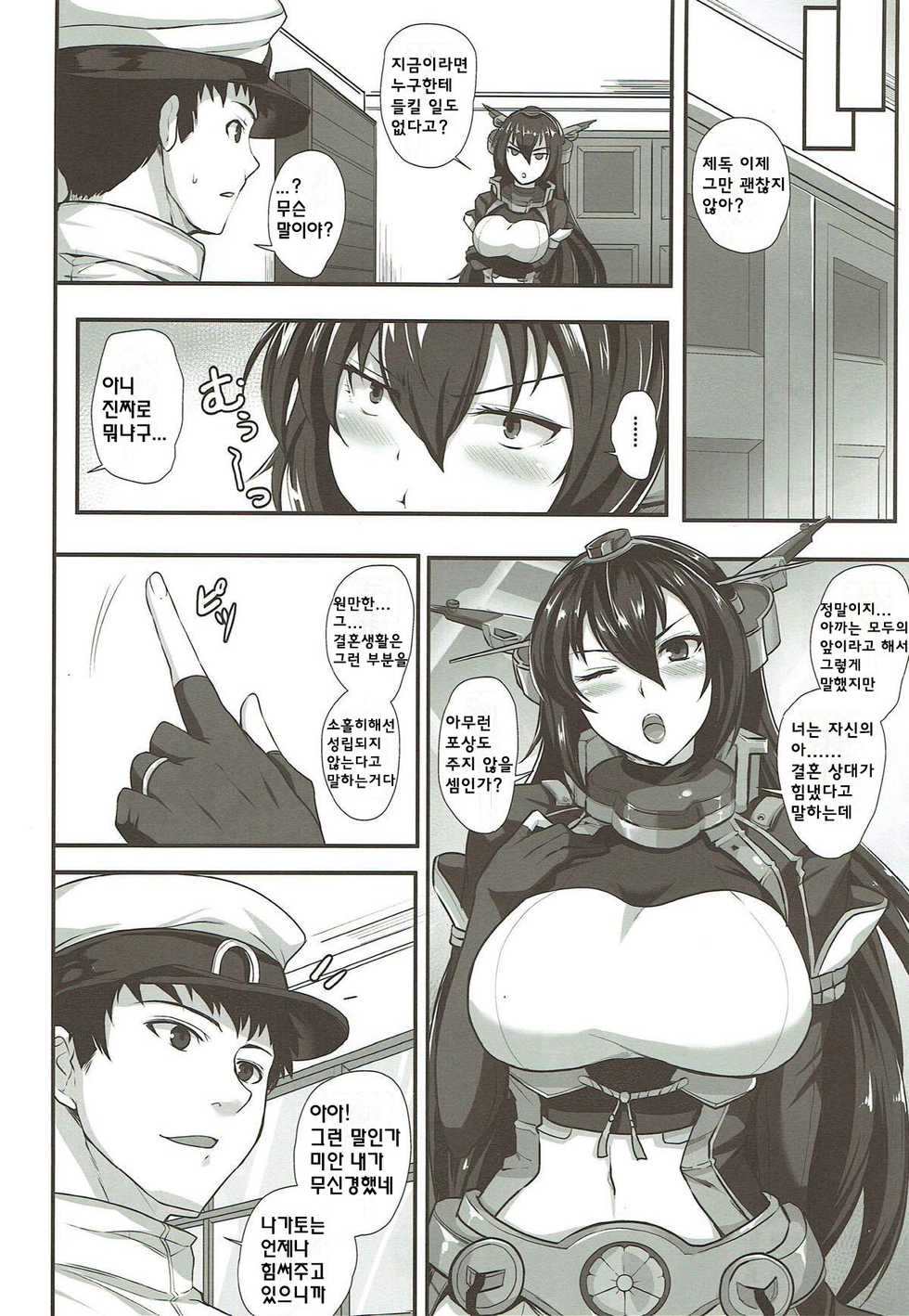 (C92) [Tamagobou (Kumakiti)] Rengou Kantai Kikan no Oyome-san (Kantai Collection -KanColle-) [Korean] [Tabacc] - Page 4