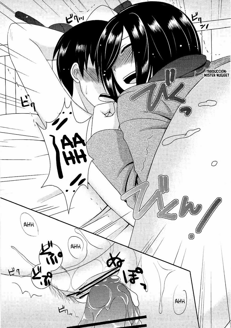 (C84) [Yururiya. (Fuyutsumi Chiaki)] Kinkyuu Shirei! (Shingeki no Kyojin) [Spanish] [Mr. Nugget] - Page 35