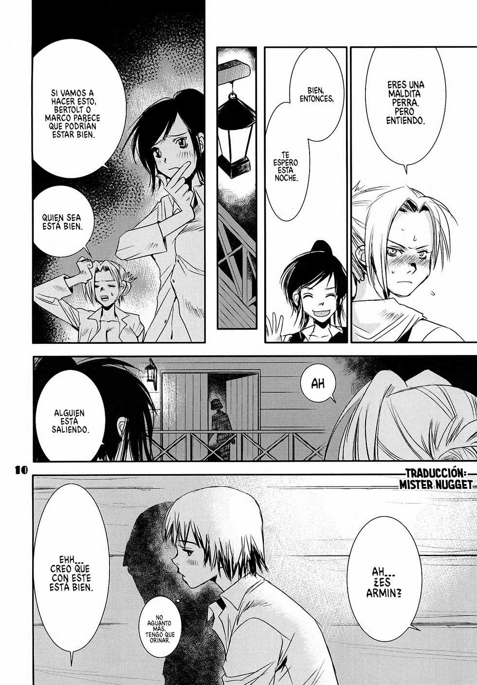 [United Soujisha (Unite Souji)] Kucchae! Armin (Shingeki no Kyojin) [Spanish] [Mr. Nugget] [Digital] - Page 9