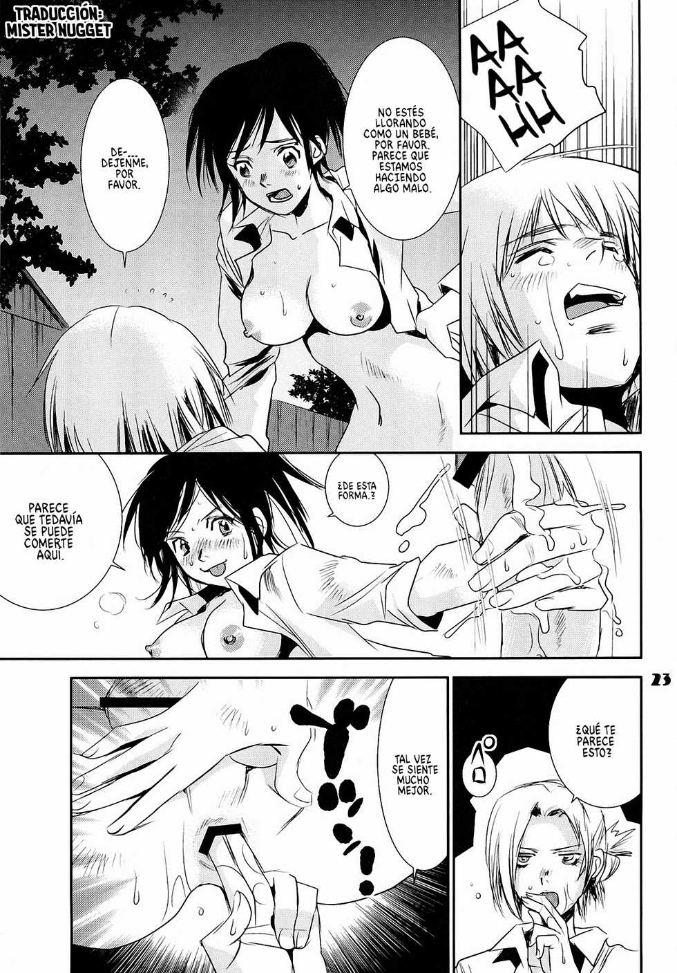 [United Soujisha (Unite Souji)] Kucchae! Armin (Shingeki no Kyojin) [Spanish] [Mr. Nugget] [Digital] - Page 22