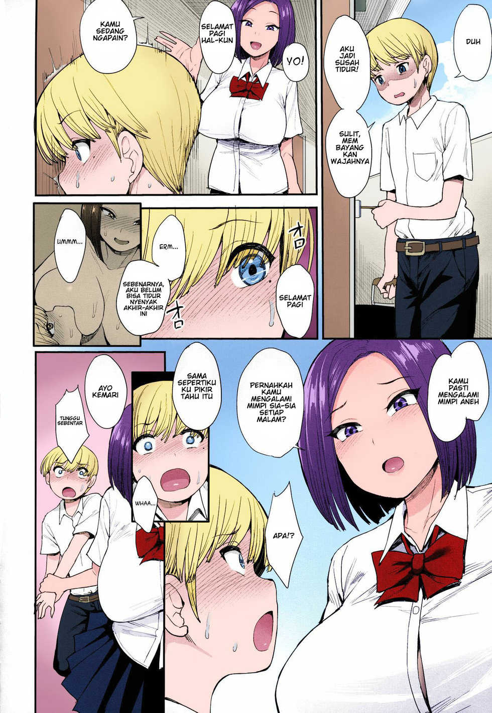 (C94) [Mousou Deguchi (Unou)] Succubus no Rinjin | A Succubus' Neighbor [Indonesian] [Colorized] - Page 7