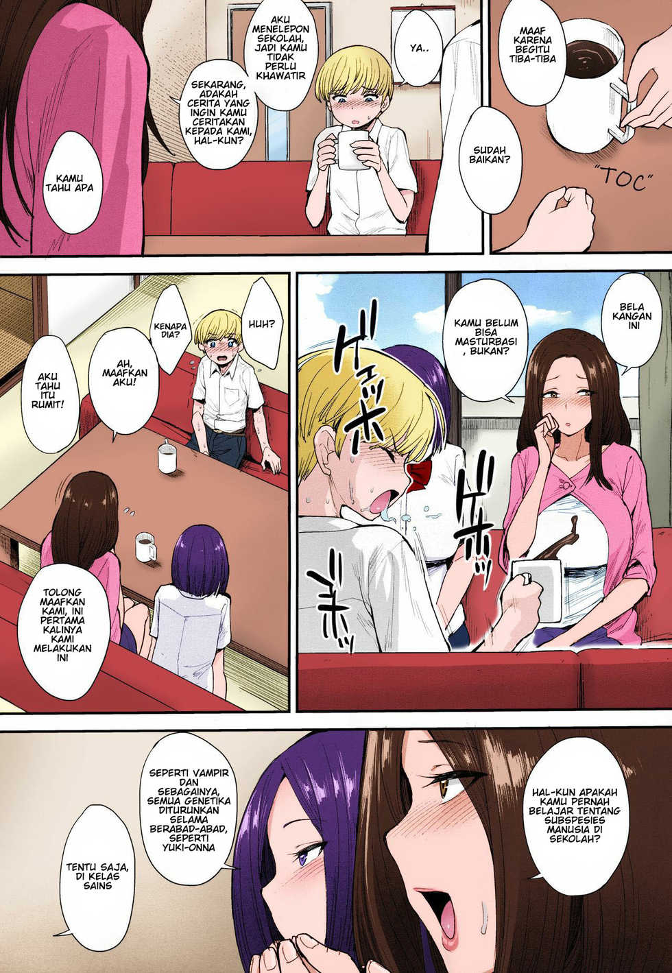 (C94) [Mousou Deguchi (Unou)] Succubus no Rinjin | A Succubus' Neighbor [Indonesian] [Colorized] - Page 8