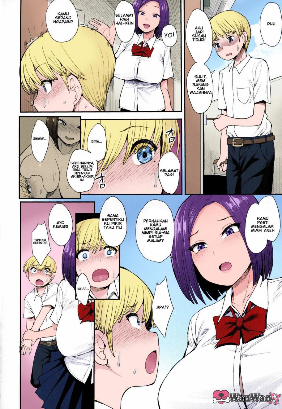 (C94) [Mousou Deguchi (Unou)] Succubus no Rinjin [Indonesian] [Some Asshole] [Colorized] - Page 7