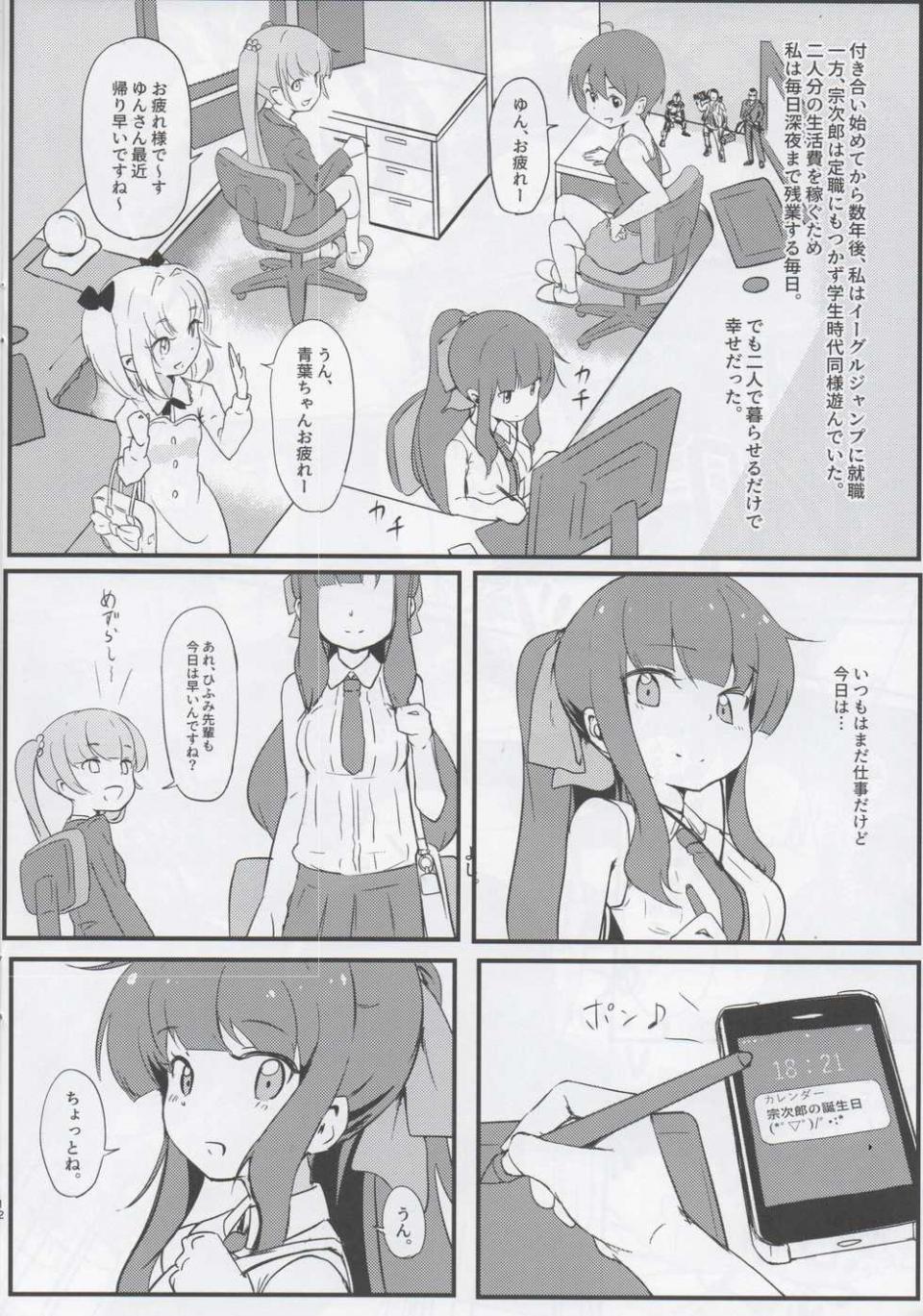 (COMIC1☆15) [Binkan Ichirou (Oomori Toshirou)] Deatta Koro no You ni (NEW GAME!) - Page 11