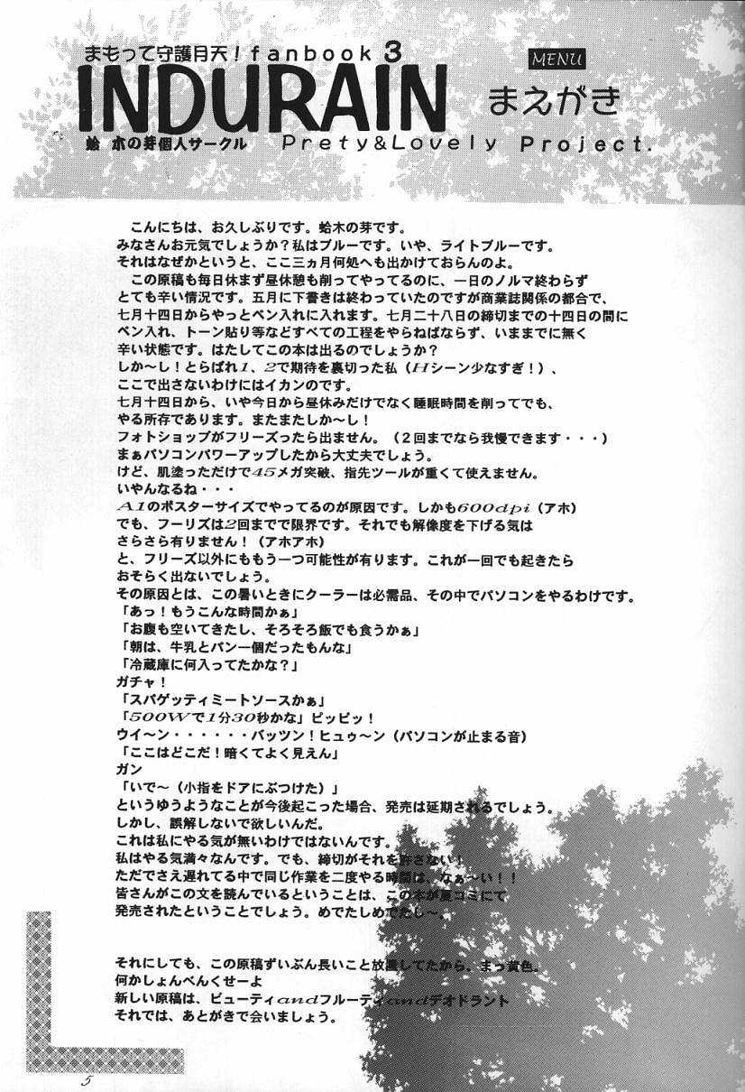 [INDURAIN (Hamaguri Kinome)] Transparent link 3 (Mamotte Shugogetten!) - Page 4