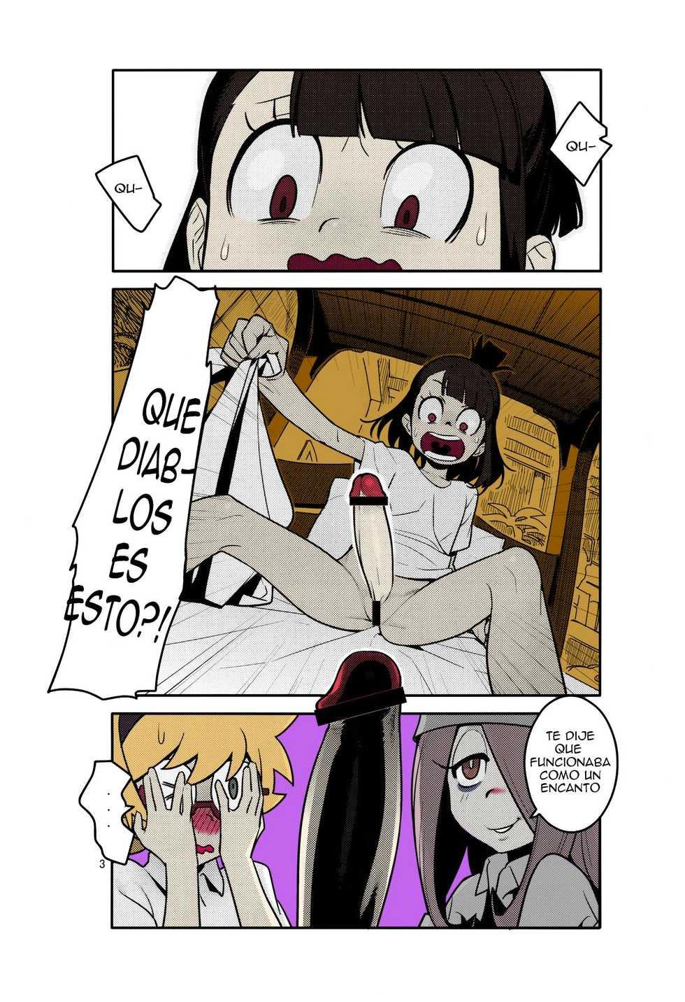 (C84) [Hamanasu Chaya (Hamanasu)] B=Witch! (Little Witch Academia) [Spanish] [Stick Horse] [Colorized] - Page 2