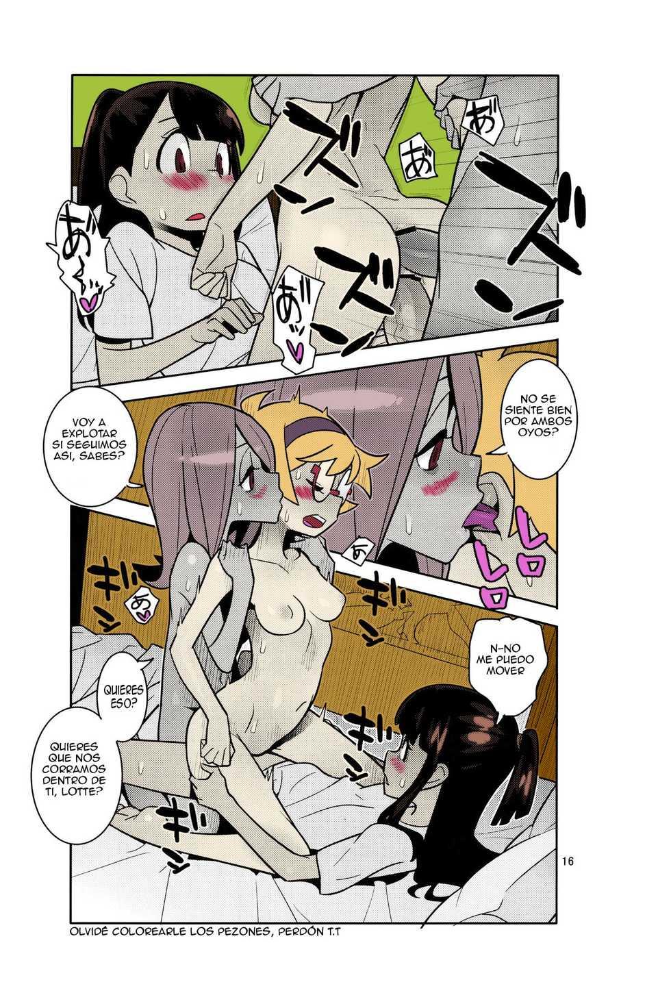 (C84) [Hamanasu Chaya (Hamanasu)] B=Witch! (Little Witch Academia) [Spanish] [Stick Horse] [Colorized] - Page 15