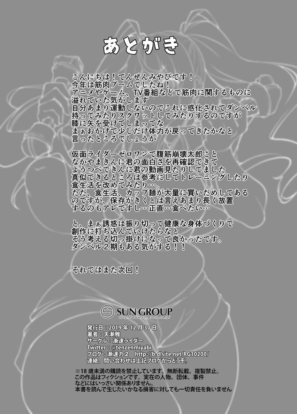 [Zensoku Rider (Tenzen Miyabi)] Juukan Nan Biki Yareru? (Dumbbell Nan Kilo Moteru?) [Digital] - Page 15