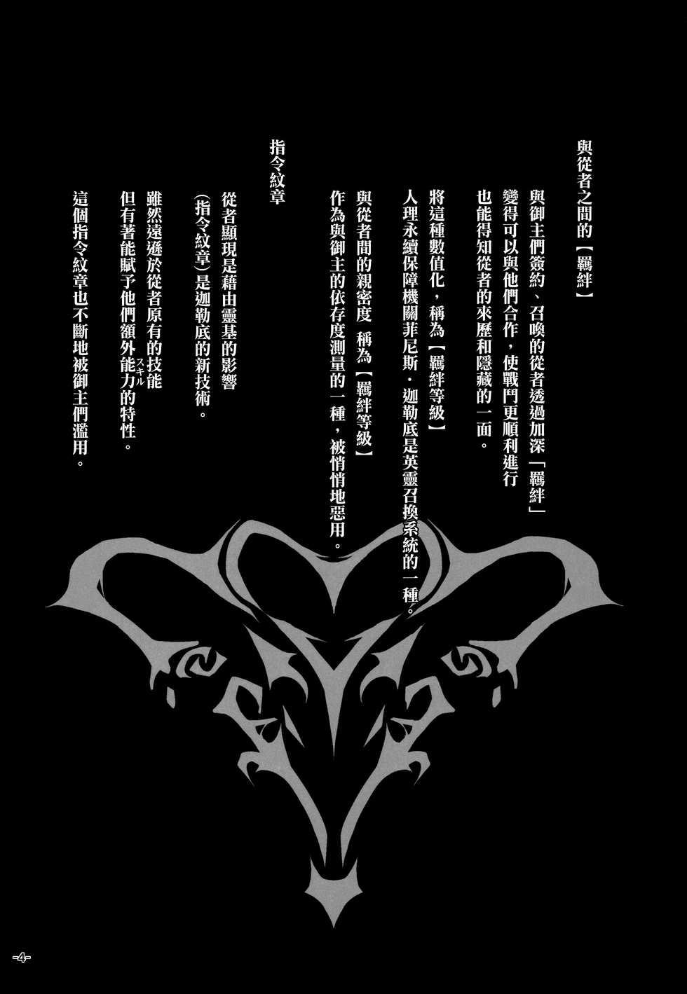 (C97) [eK-SHOP (Tsuizi)] Uterus Bond Break -Kizuna no Akashi- (Fate/Grand Order) [Chinese] [澀豹漢化組] - Page 4