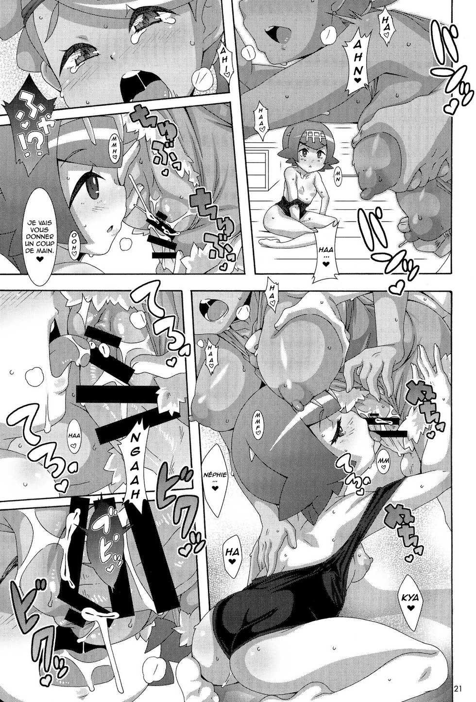 (C91) [Akusei-Shinseibutsu (Nori)] Yappari Iki ga Ii (Pokémon) [French] - Page 20