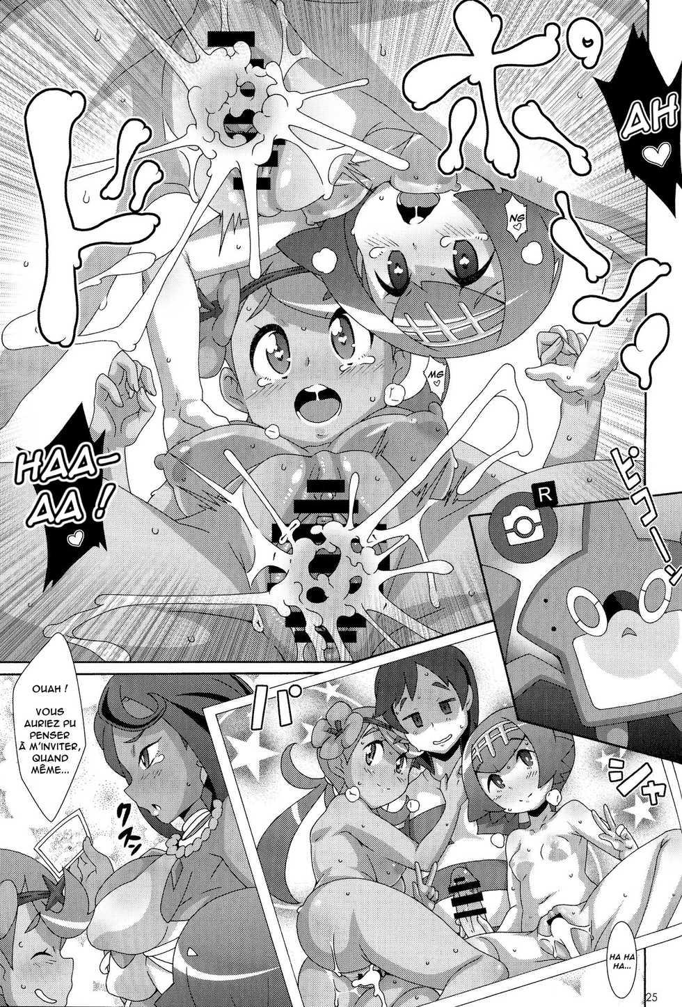 (C91) [Akusei-Shinseibutsu (Nori)] Yappari Iki ga Ii (Pokémon) [French] - Page 24