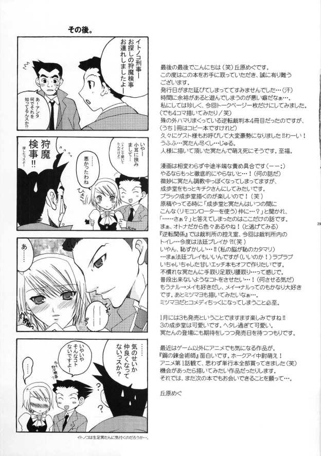 (Mimiket 9) [Pastel White (Okahara Meg.)] Gyakuten Riyuu (Ace Attorney) - Page 28