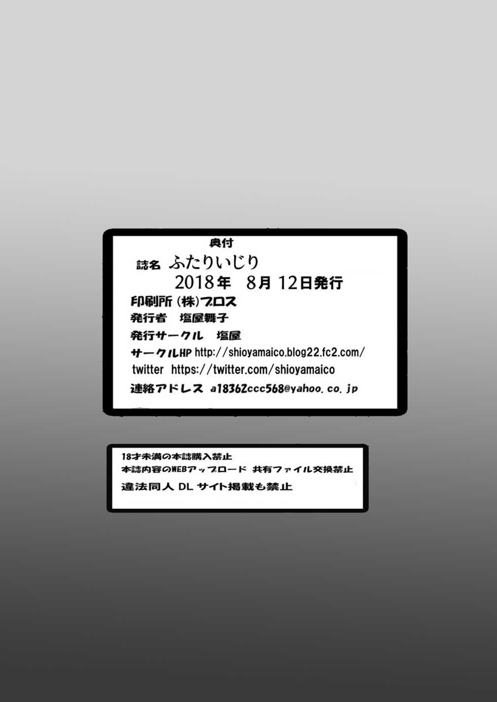 [Shioya (Shioya Maico)] Futari Ijiri (Hugtto! Precure) [Digital] - Page 20