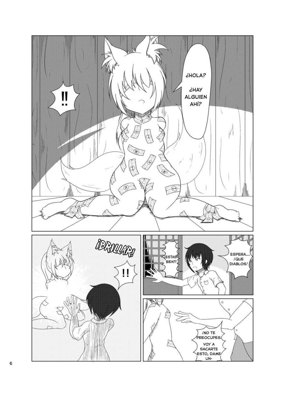 [Kitsunetsuki (Kotora Nue)] Inari Matsururu Yashiro nite | El santuario de la zorra sagrada [Spanish] [CapFutanari] [Decensored] [Digital] - Page 6
