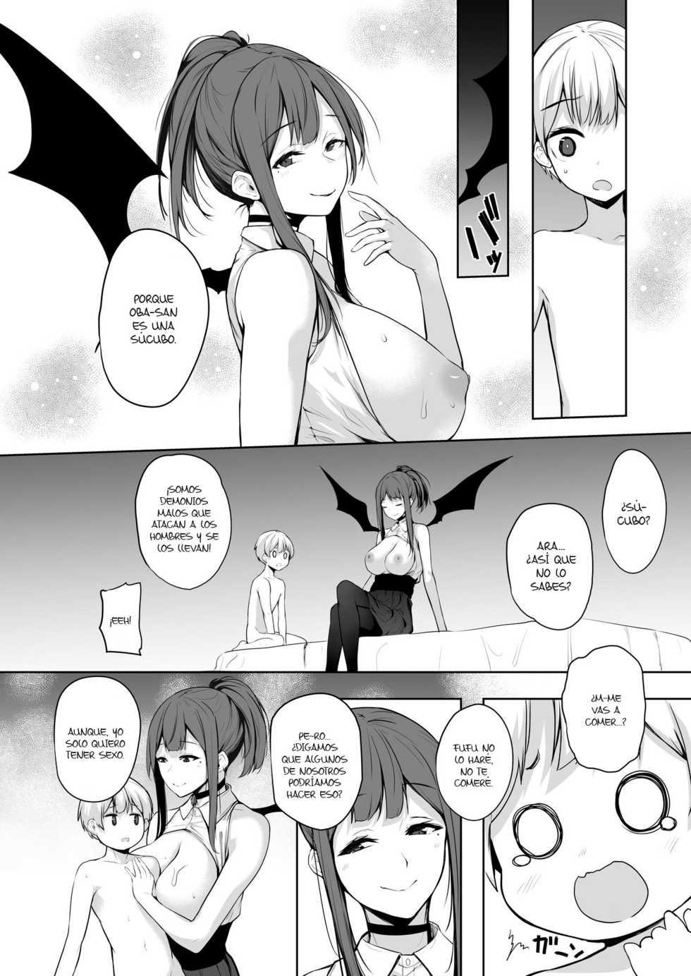 [Trinity Kyoudan (Yukisaki MIALE)] Succubus-san wa Sakusei Shitai! | The Succubus Wants To Milk! [Spanish] [Digital] - Page 14