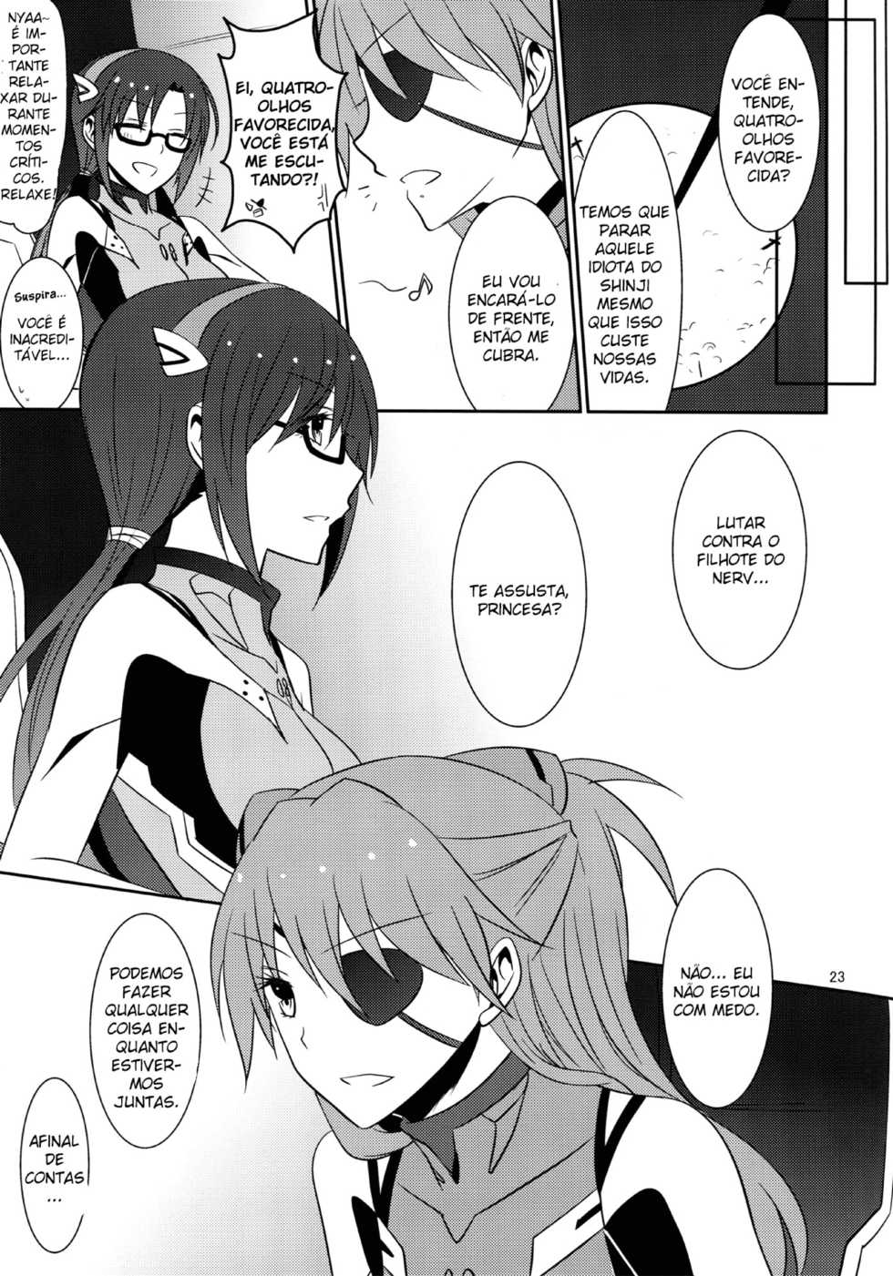 (C83) [434 Not Found (isya)] Kokoro, Tsunagete | Emotional Connection (Neon Genesis Evangelion) [Portuguese-BR] [Shiro-kun] - Page 24