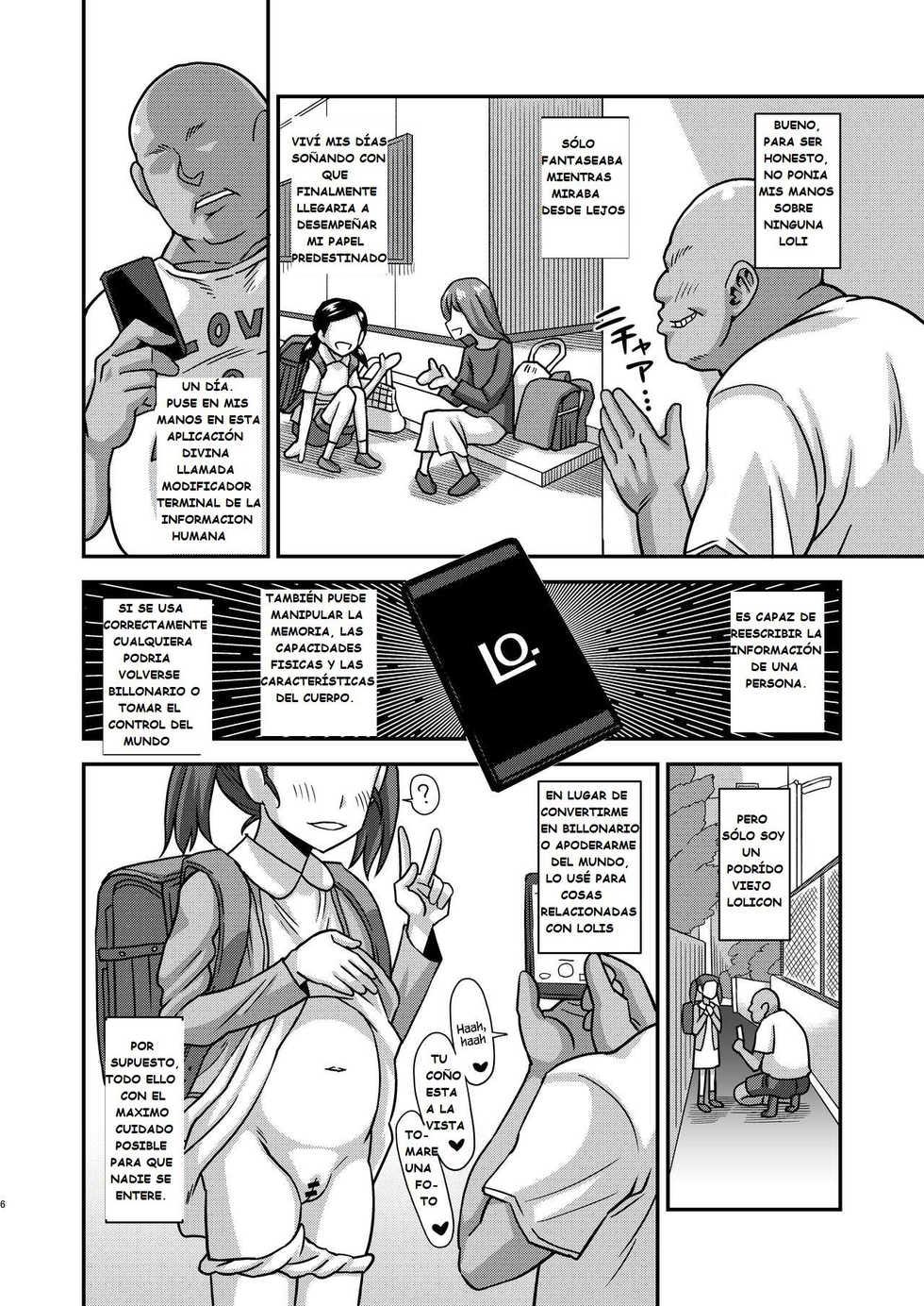 [Futanarun (Kurenai Yuuji)] Jouhou Kaihen Lolicon Oji-san [Spanish] [Digital] - Page 5