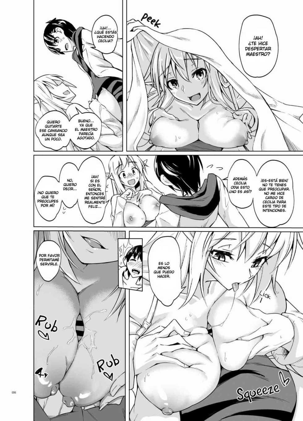 [SlapStickStrike (Stealth Changing Line)] Toaru Elf o Hikitorimashite | Taking Care of a Certain Elf [Spanish] [Digital] - Page 5