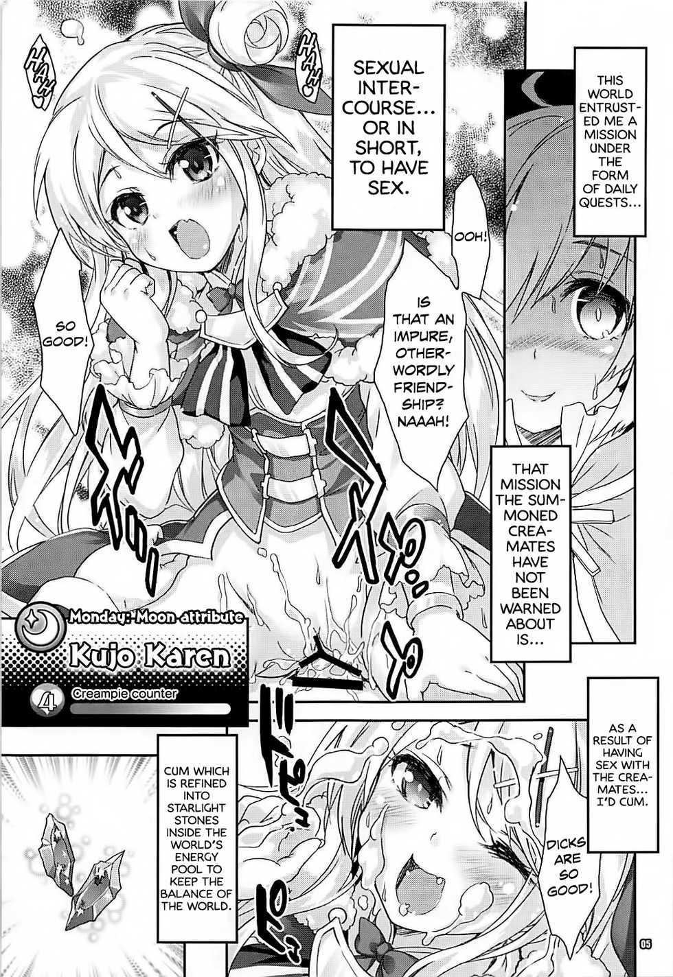 (COMIC1☆13) [Magic Private Eye (Mitsuki Mantarou)] Kirara Sector Zone (Kirara Fantasia) [English] - Page 5