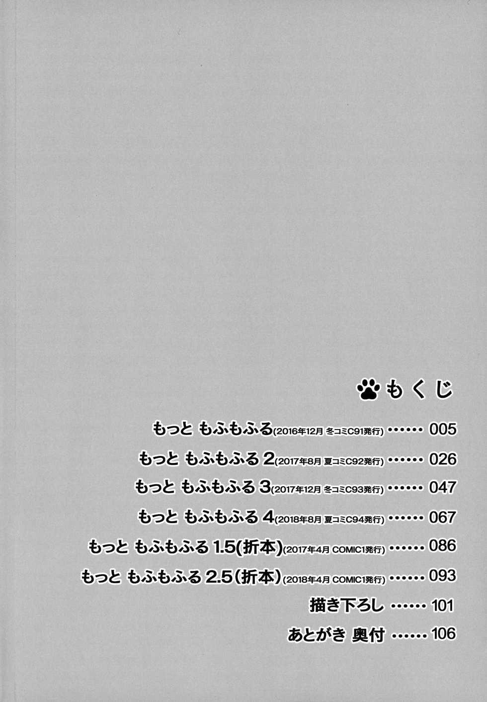 (C97) [Nodomaru Biyori (Yuzuka)] Motto Mofumofuru Soushuuhen - Page 3