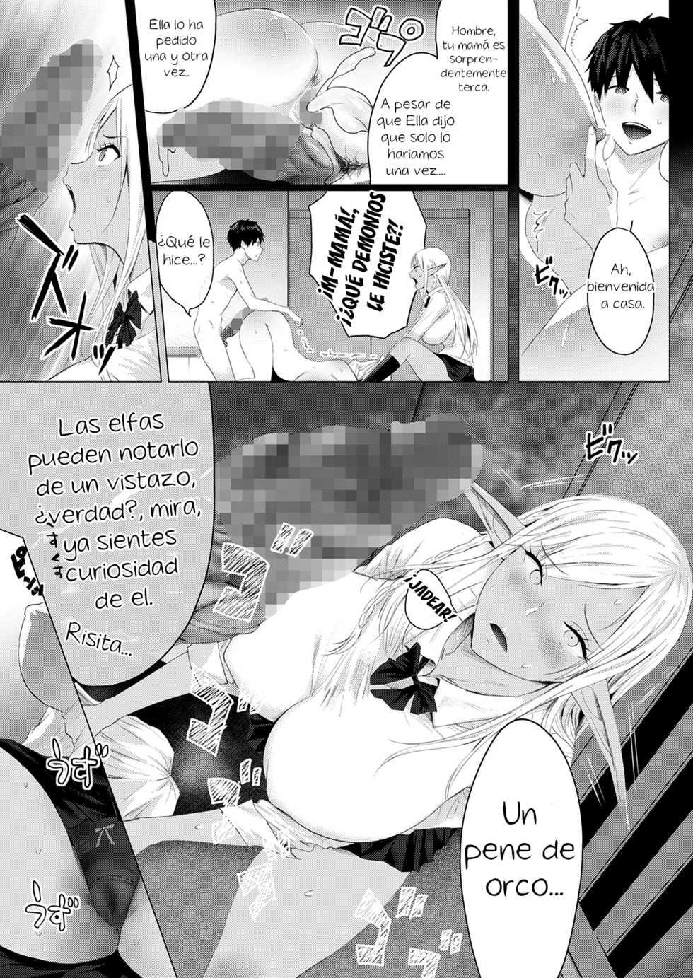 [Buppa Studio (Someoka Yusura)] Orc Chinpo o Te ni Ireta! Elf Oyako o Ore Senyou Nama Onaho ni Shitatta www | ¡Tengo un pene de orco!, así que convertí a una madre e hija elfas en mis agujeros para follar personales Jajaja [Spanish] [El mago de las MILFS] - Page 18