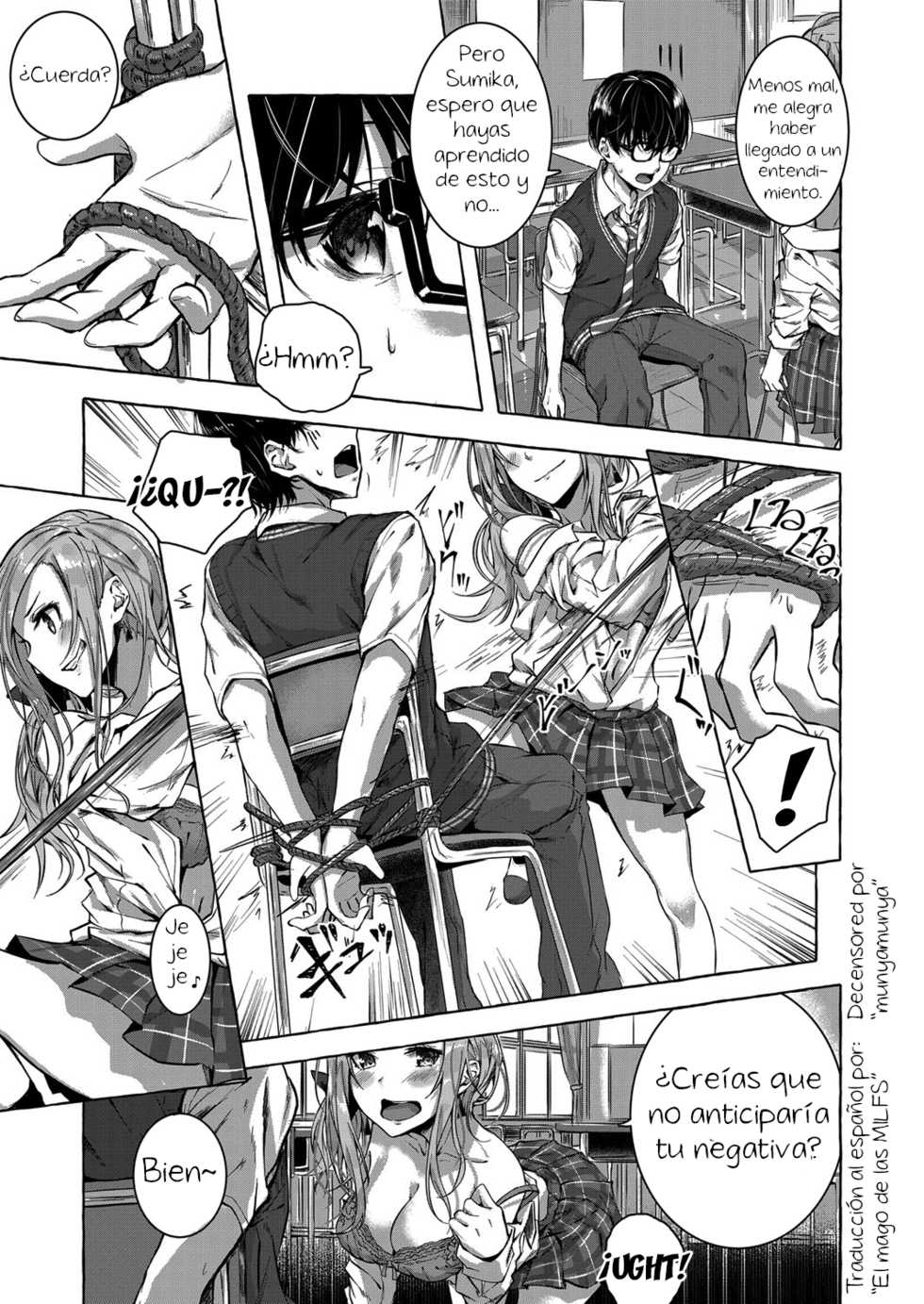 [Sahara Gensei] Osananajimi no Kinpatsu Gal Bitch ni Gyaku Rape de Doutei o Ubawareta Otoko (COMIC Grape Vol. 68) [Spanish] [Decensored] [El mago de las MILFS] - Page 3