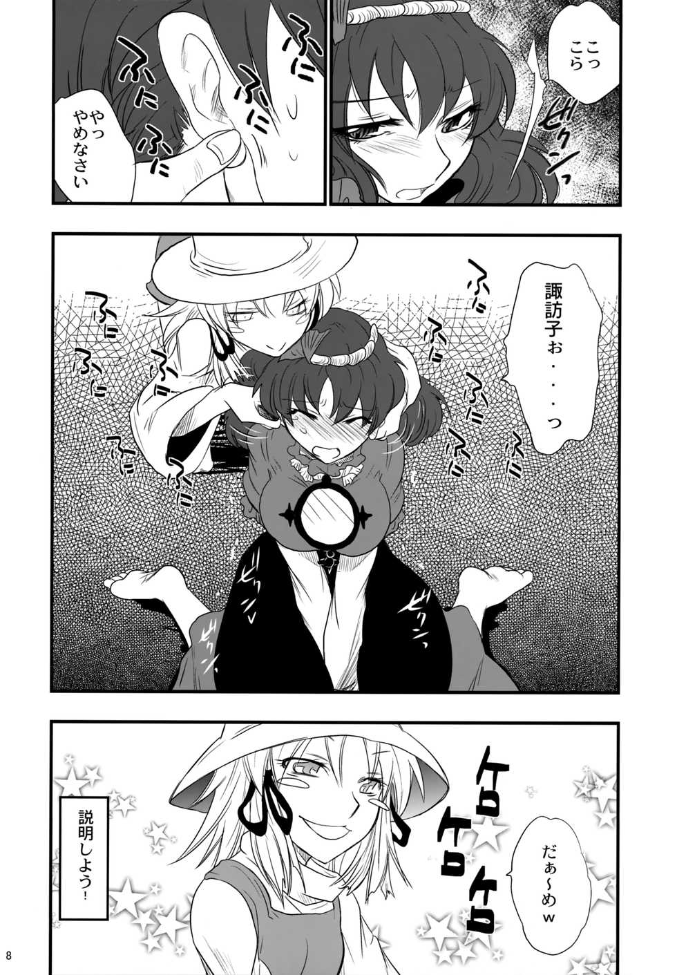 (C75) [Gigameka (Aku)] Yasaka Kanako no Junan (Touhou Project) - Page 7