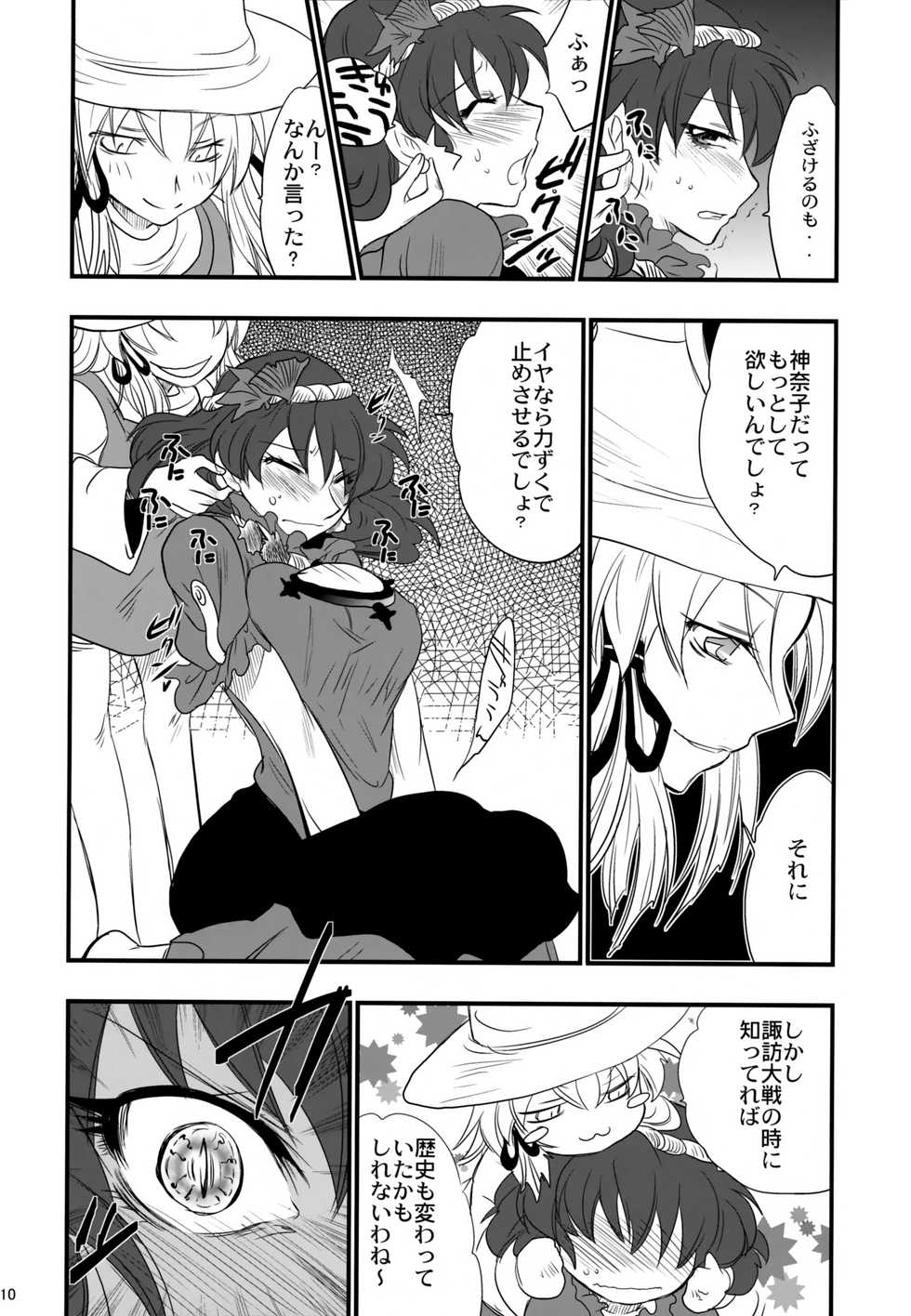 (C75) [Gigameka (Aku)] Yasaka Kanako no Junan (Touhou Project) - Page 9