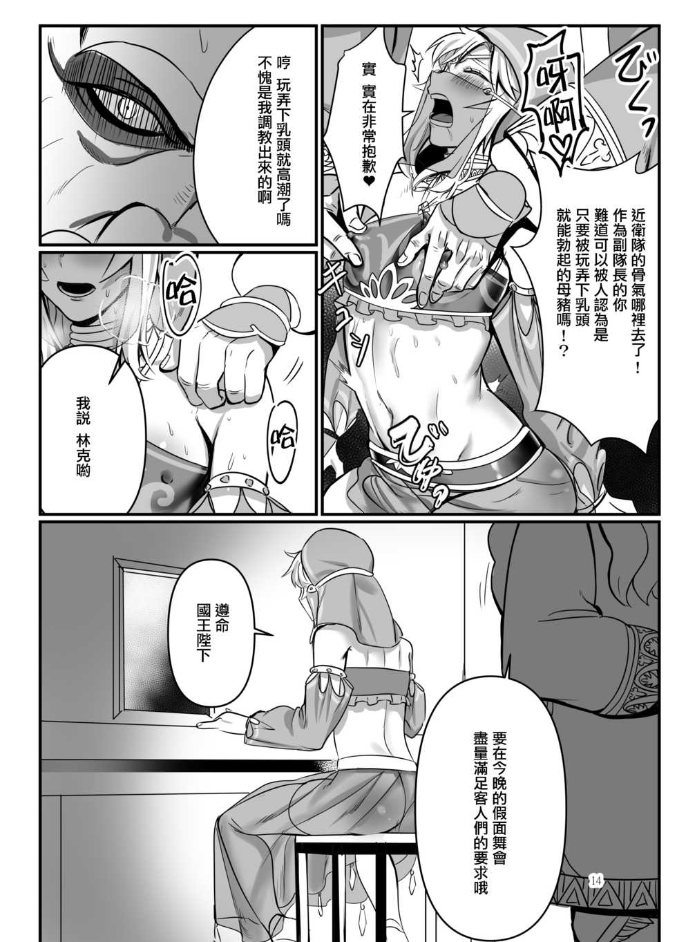 [Shinsei Lolishota (kozi, Tamako)] Odoriko no Nie Yuusha -Kamen Butoukai Hen- (The Legend of Zelda) [Chinese] [瑞树汉化组] [Digital] - Page 14