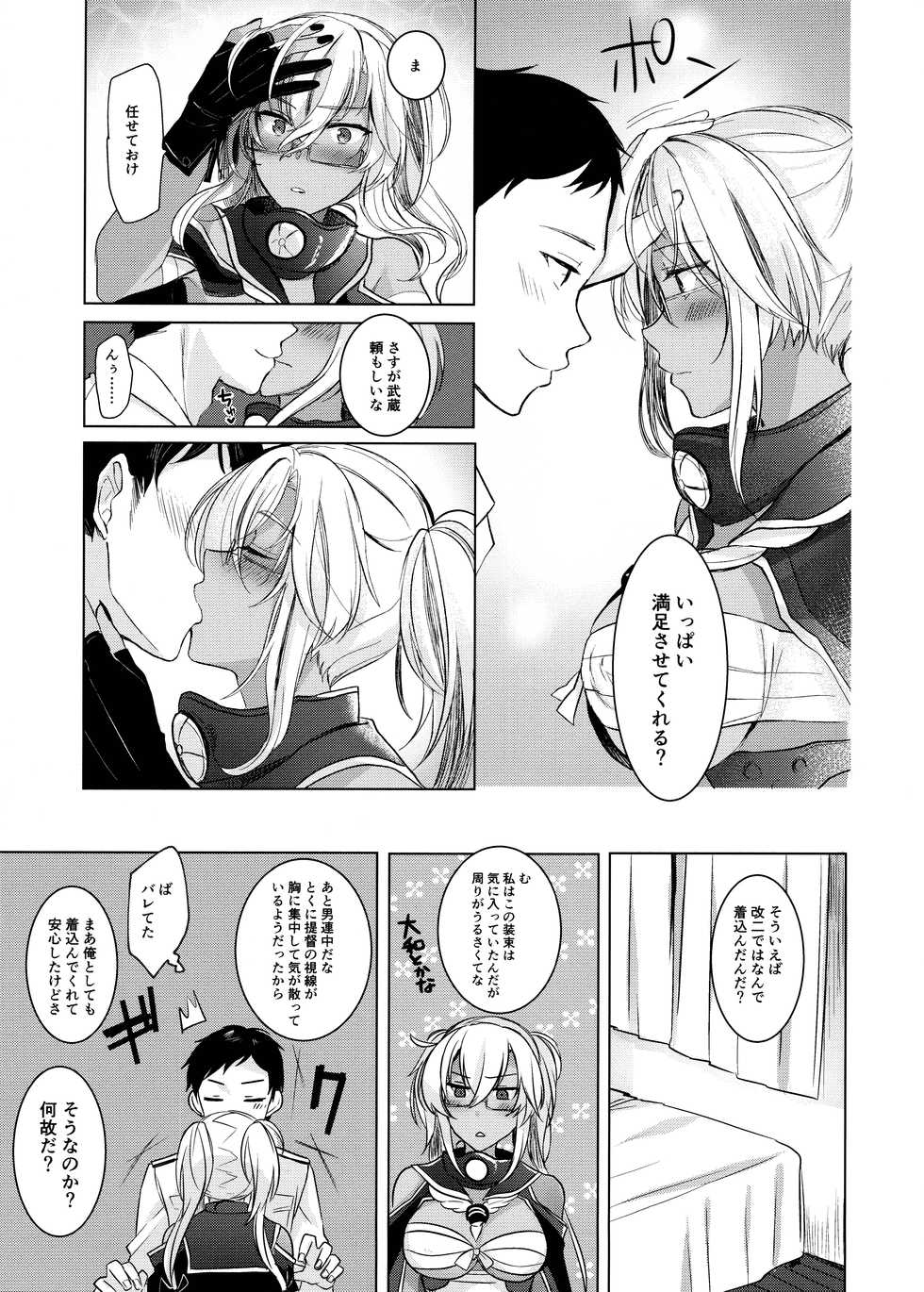 (C97) [Marosaan (Yunamaro)] Musashi-san no Yoru Jijou Omoide no Seifuku Hen (Kantai Collection -KanColle-) - Page 16