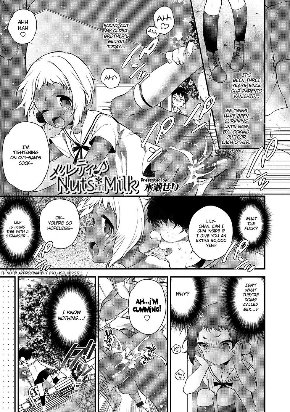[Minase Seri] Melty Nuts Milk (Otokonoko HEAVEN Vol. 34) [English] {Hennojin} [Decensored] [Digital] - Page 1