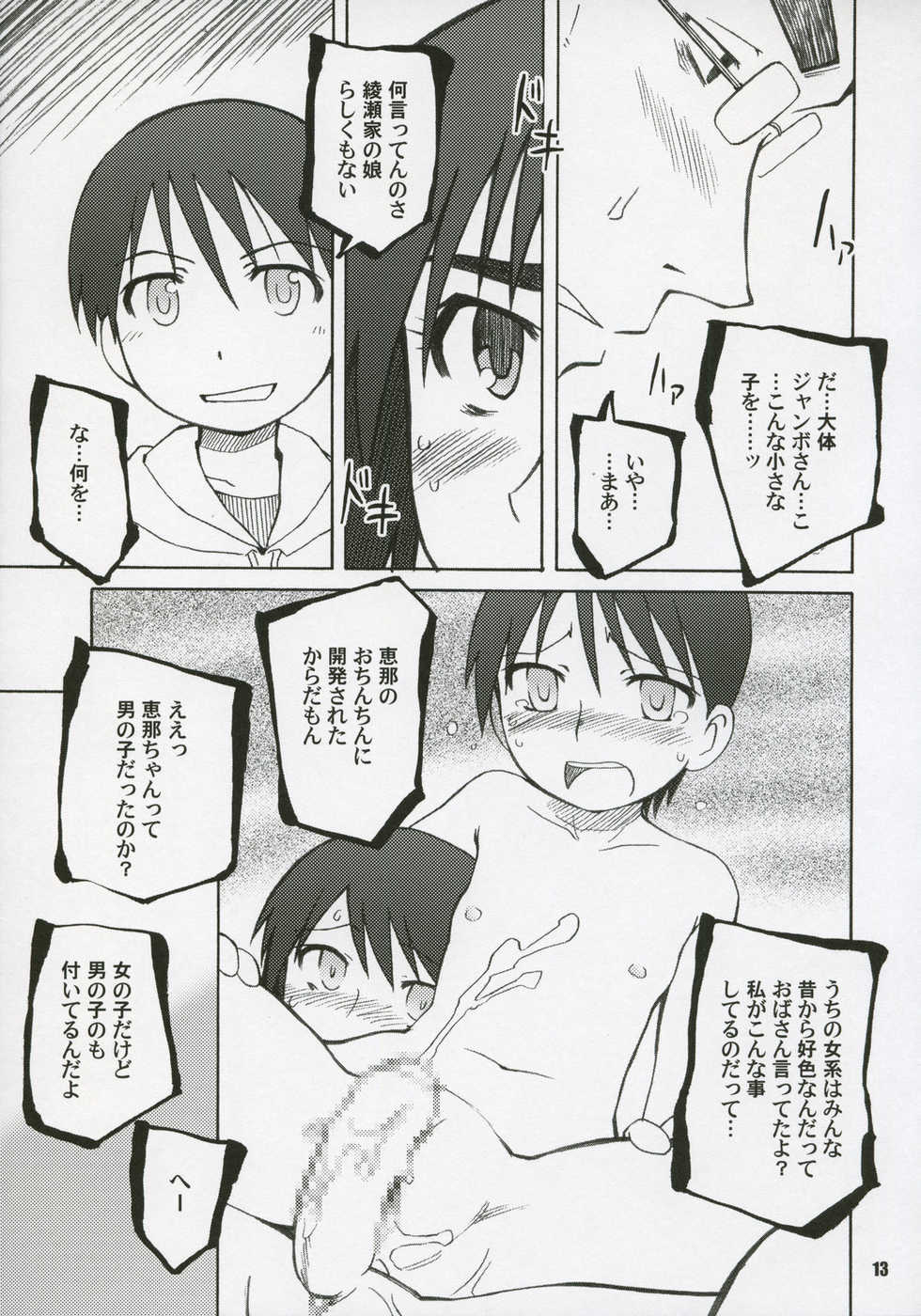 [PLANET PORNO (Yamane)] NOTHING'S SACRED (Yotsubato!) - Page 12