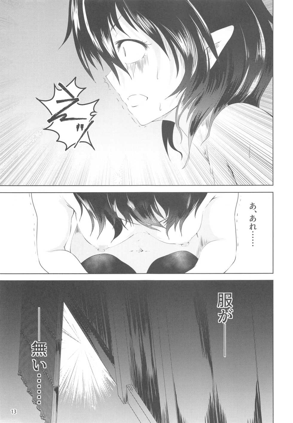 (Reitaisai 16) [Rodonatei (Tinbar)] Nue-chan wa Fuku o Kitenai (Touhou Project) - Page 12