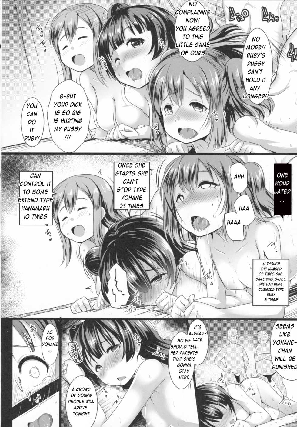 (C91) [Hitsuji Kikaku (Muneshiro)] SUMMER PROMISCUITY with Yoshimaruby (Love Live! Sunshine!!) [English] - Page 19