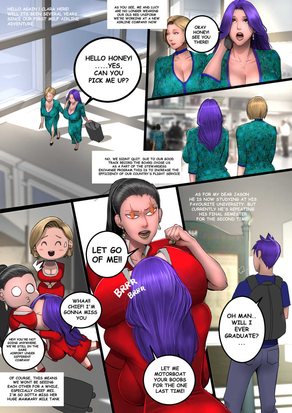 [Scarlett Ann] MILF AIRLINE: My Dear Mr. Pilot (Ongoing) - Page 5