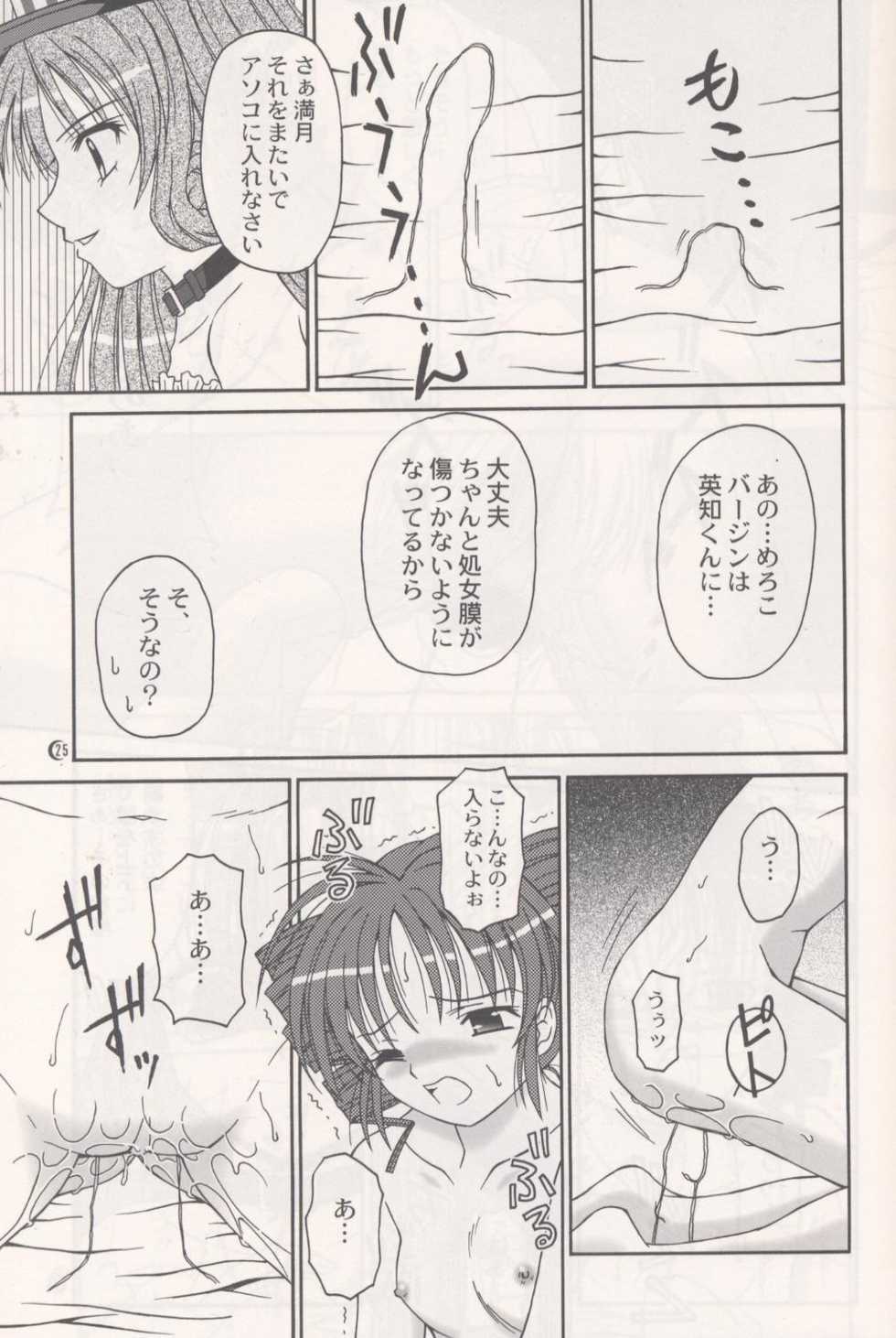 (C63) [PISCES & Keiji in Cage (Azamino Keiji, Hidaka Ryou)] Melody (Full Moon o Sagashite) - Page 24