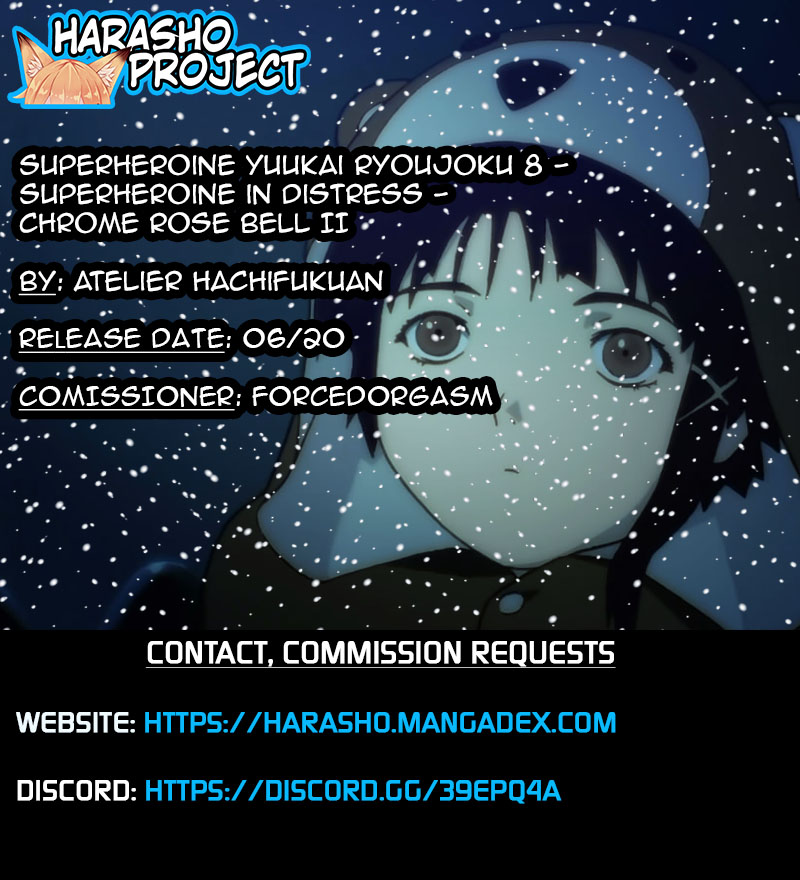 [Atelier Hachifukuan] Superheroine Yuukai Ryoujoku 8 - Superheroine in Distress - Chrome Rose Bell II [English] [Harasho Project] - Page 40